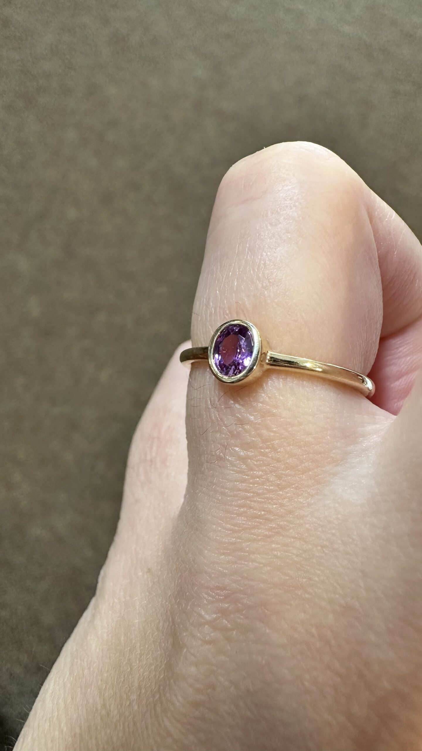 14k Yellow Gold Genuine .38 Cttw Pink Sapphire Bezel Ring - Image 11