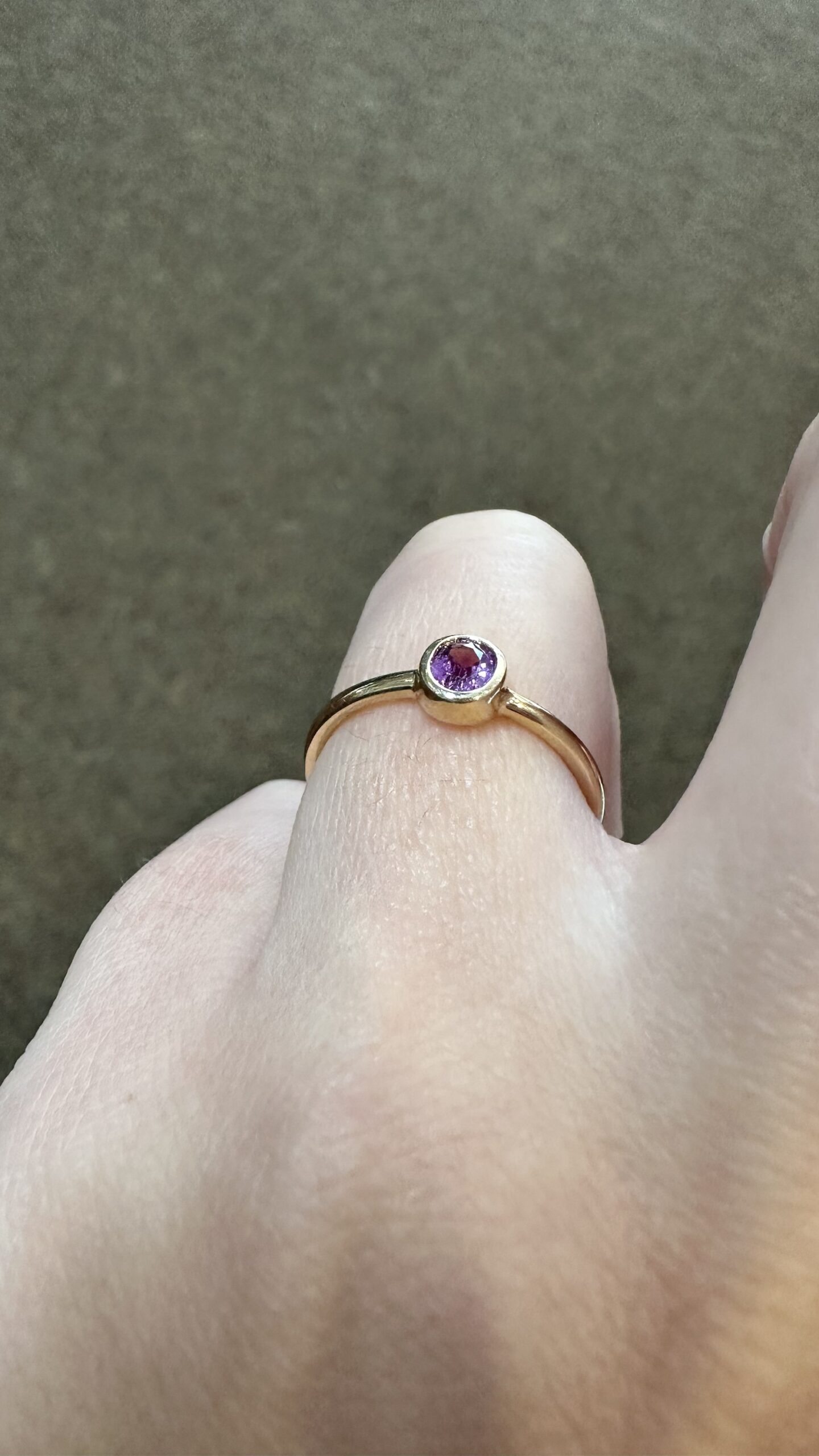 14k Yellow Gold Genuine .38 Cttw Pink Sapphire Bezel Ring - Image 13