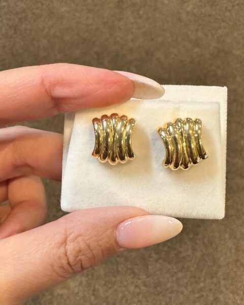 Vintage Tiffany & Co. Shrimp Style Stud Earrings
