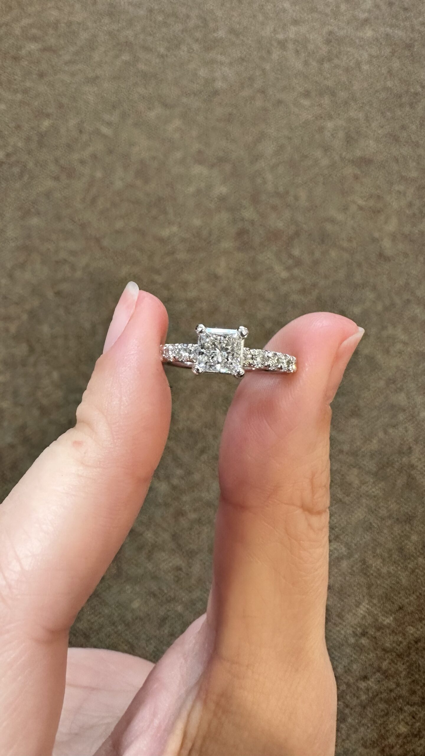 1.6 CT Princess Cut Lab Grown Diamond and 18k Rope Design Ring – ASSAY