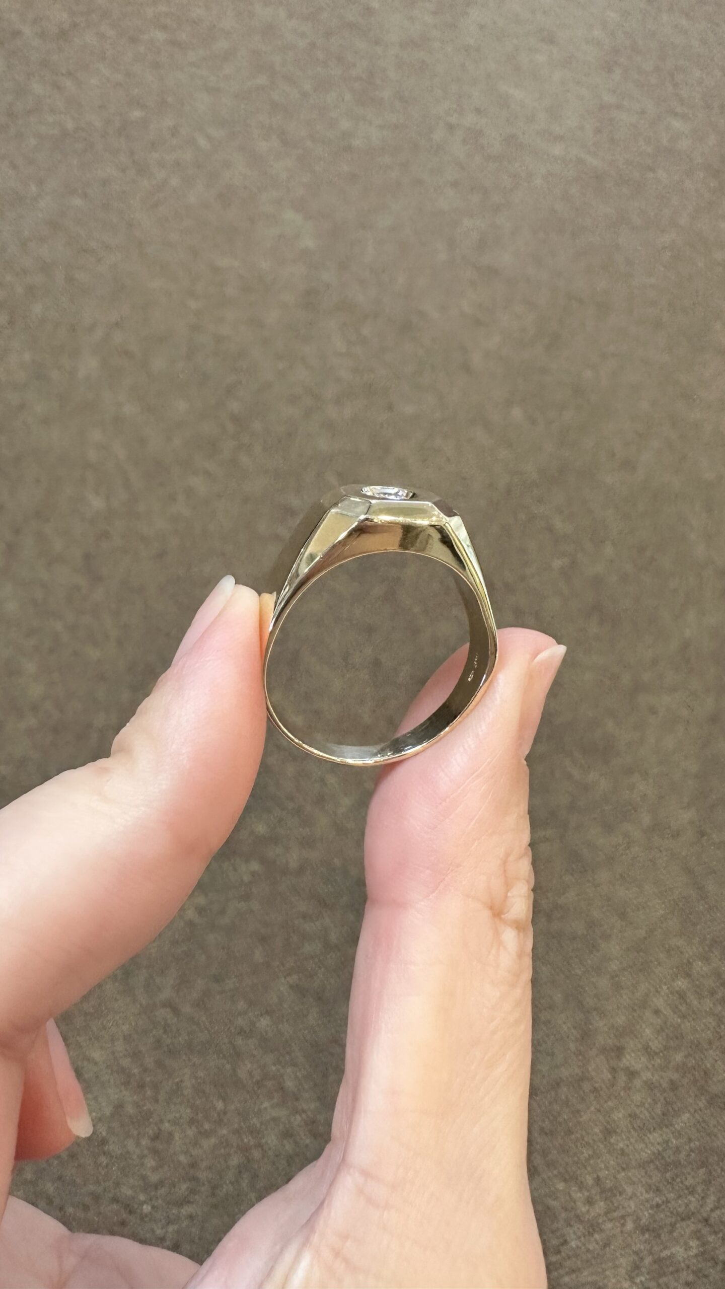 Gent’s 14k Yellow Gold Genuine 1/4 Cttw Diamond Ring - Image 10