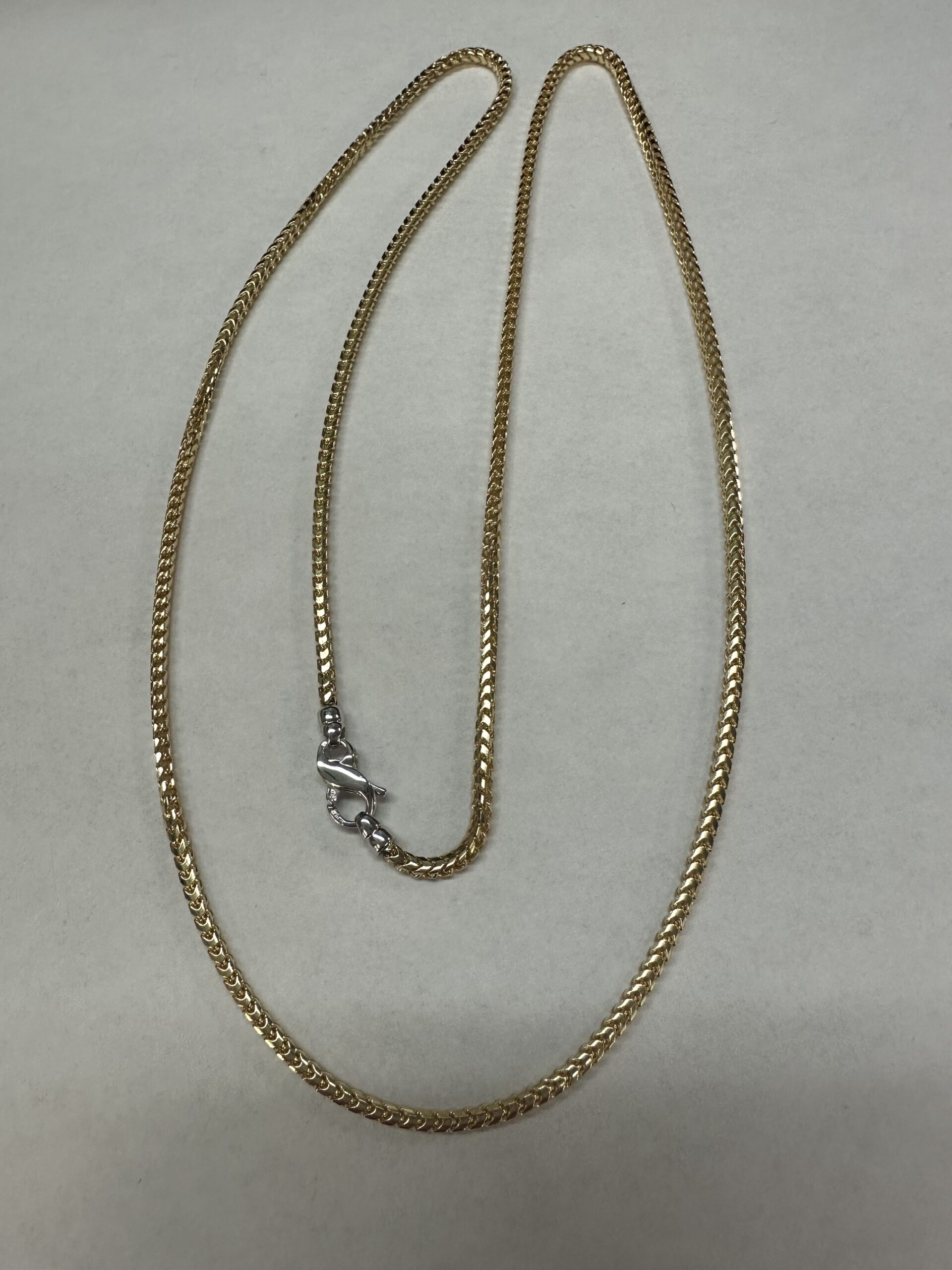 Amazon.com: 14K Yellow Gold Hollow 3.5mm Round Box Chain Necklace 20