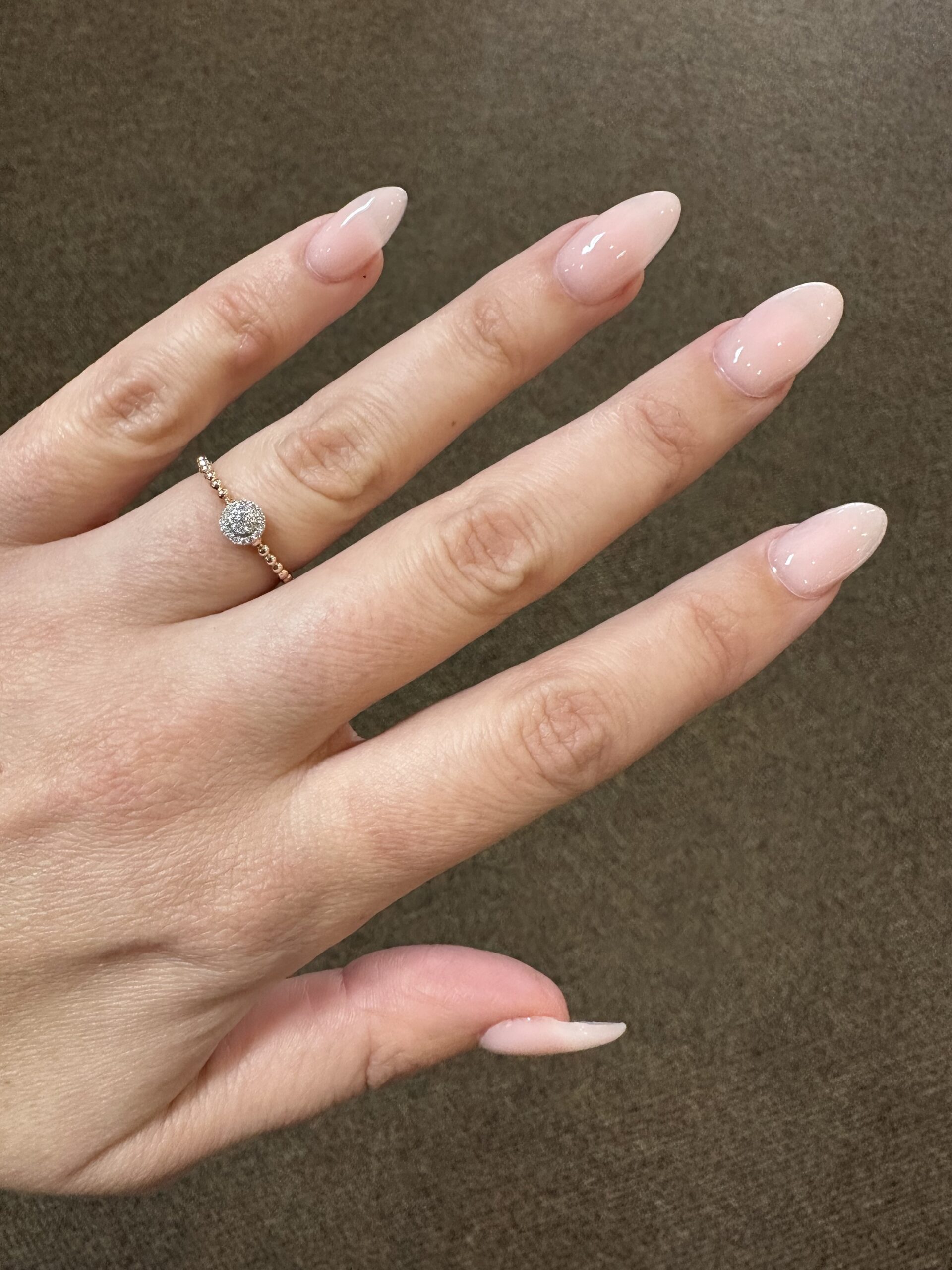 14k Rose Gold Genuine .08 Cttw Round Diamond Cluster Ring - Image 5