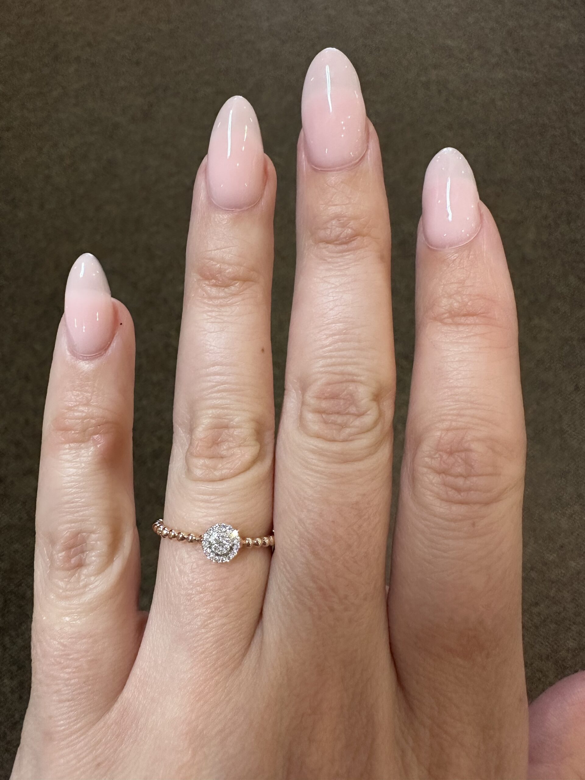 14k Rose Gold Genuine .08 Cttw Round Diamond Cluster Ring - Image 7