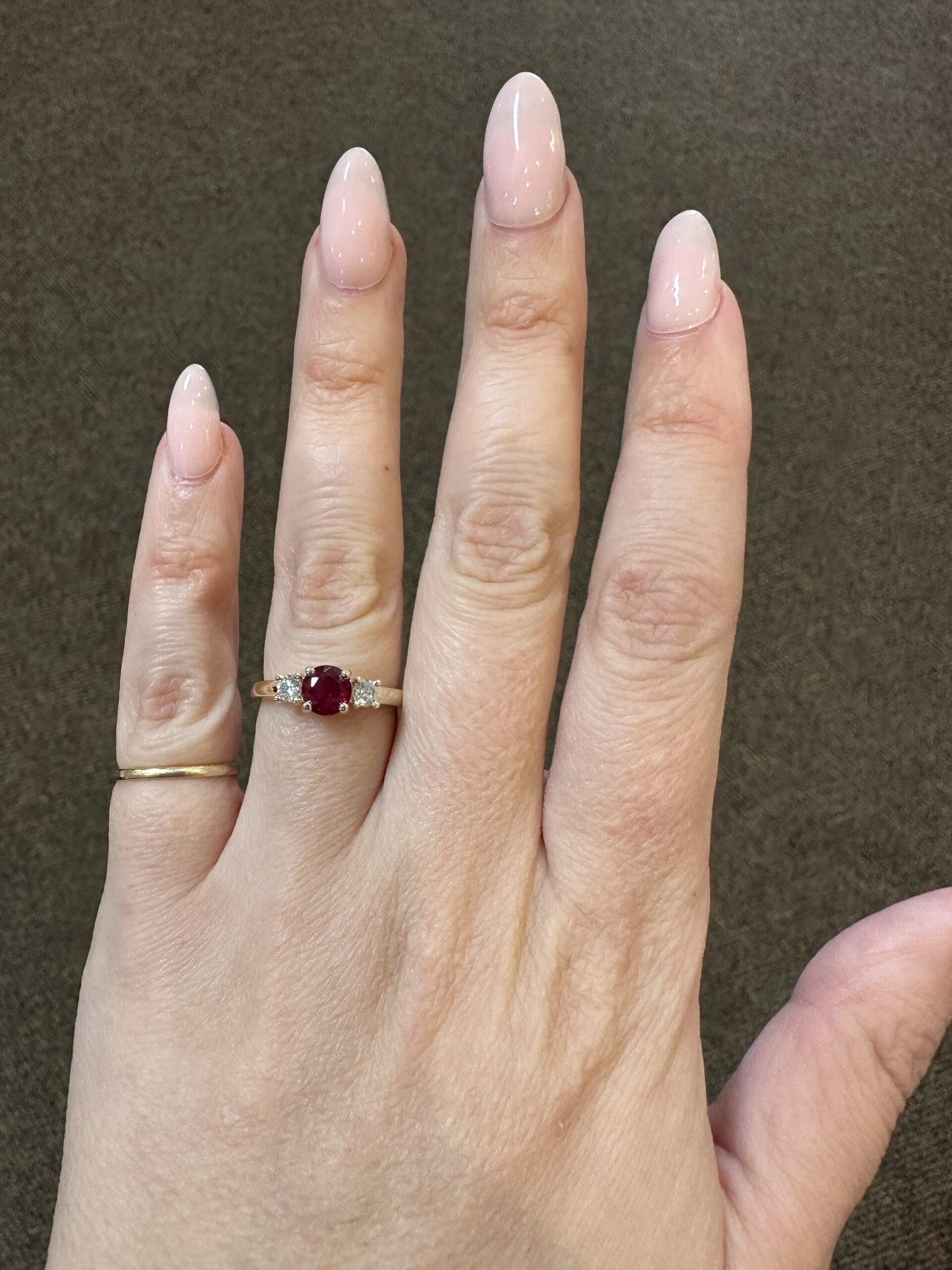 14k Yellow Gold Genuine 1.08 Carat Fine Ruby & Diamond Baguette Ring - Image 27