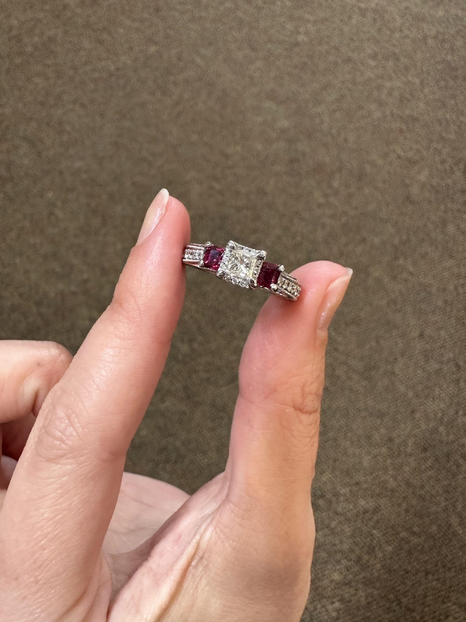 Say YES to Wednesday: Diamond & Ruby Edwardian Engagement Ring — Gray &  Davis: Antique & Custom Jewelry
