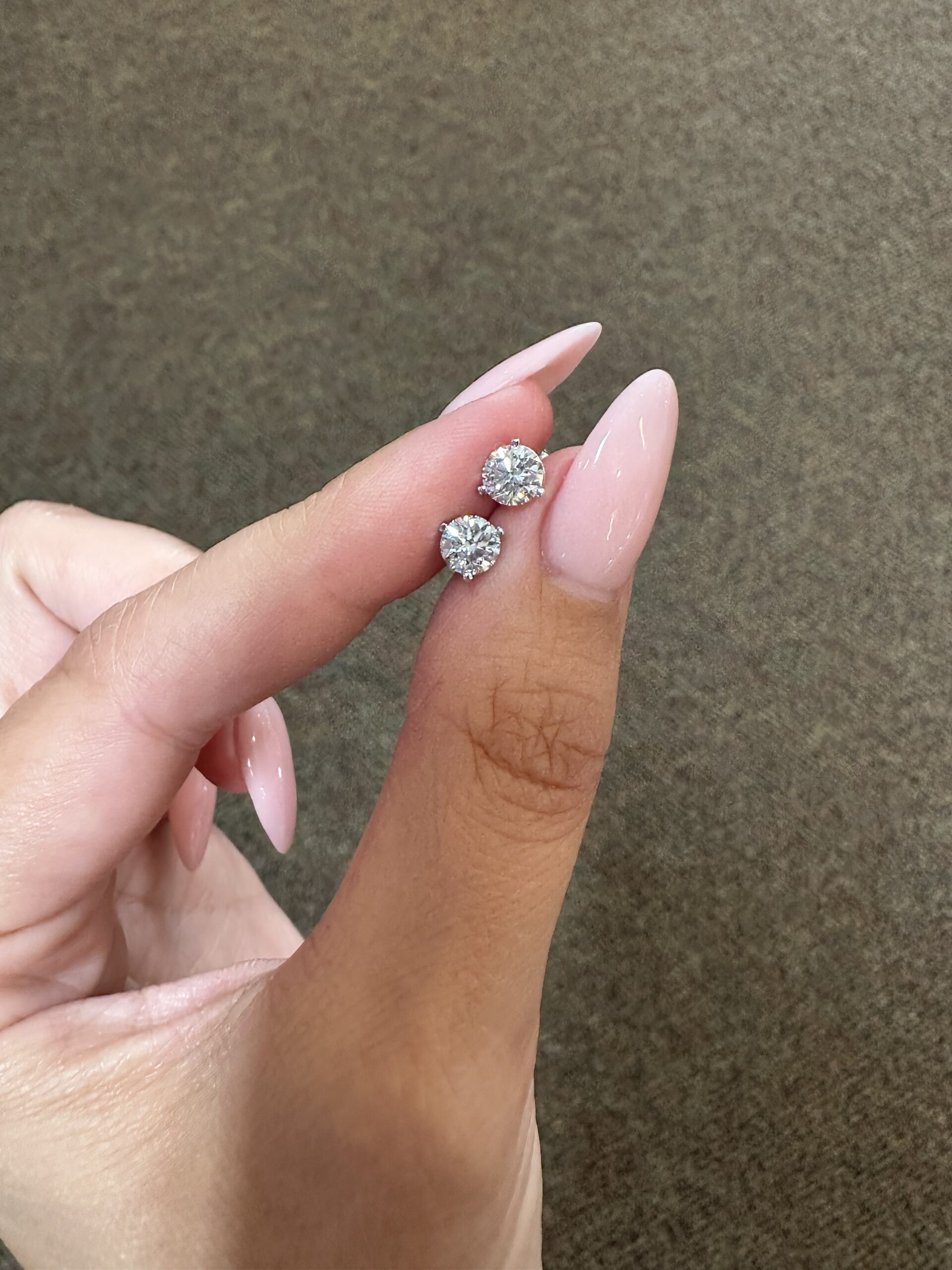 14k White Gold 1.01 Cttw Lab Grown Genuine Round Brilliant Cut Diamonds