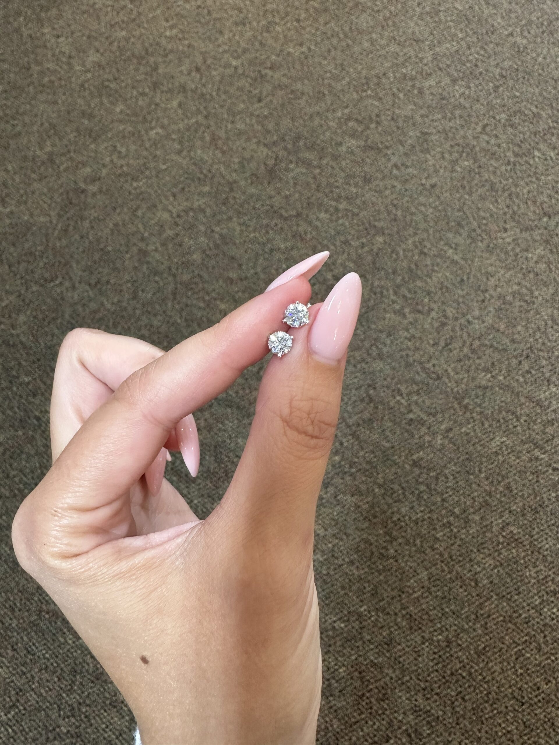 14k White Gold 1.01 Cttw Lab Grown Genuine Round Brilliant Cut Diamonds - Image 2