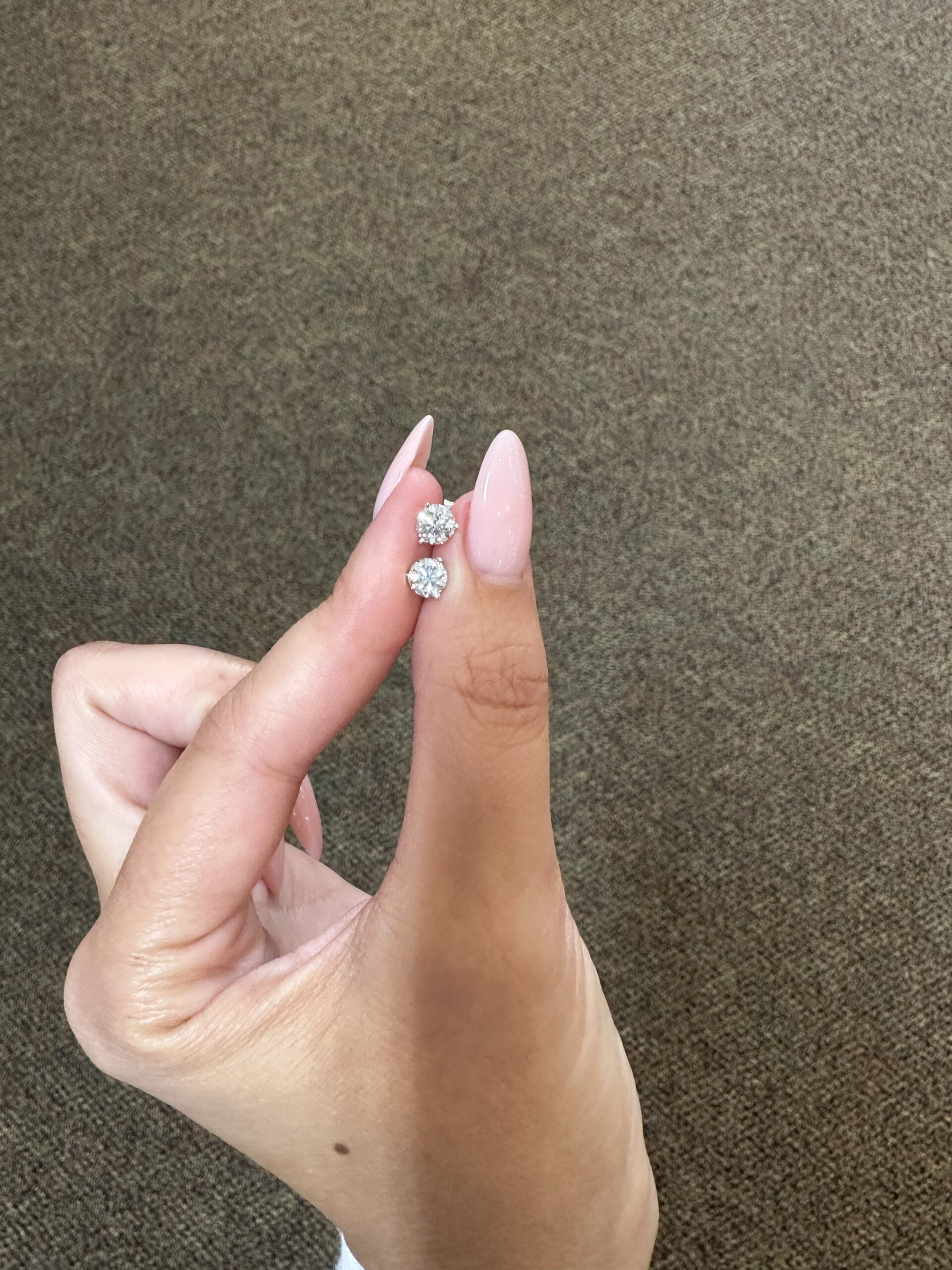 14k White Gold 1.01 Cttw Lab Grown Genuine Round Brilliant Cut Diamonds - Image 3