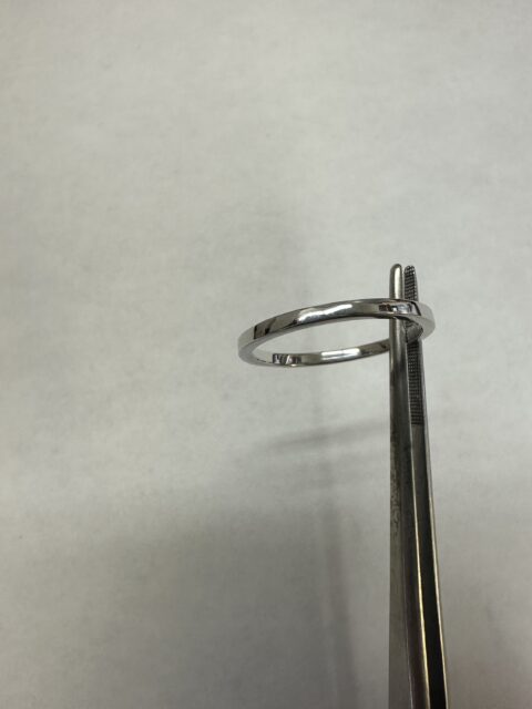 14k White Gold 1.6 MM Flat Wedding Band