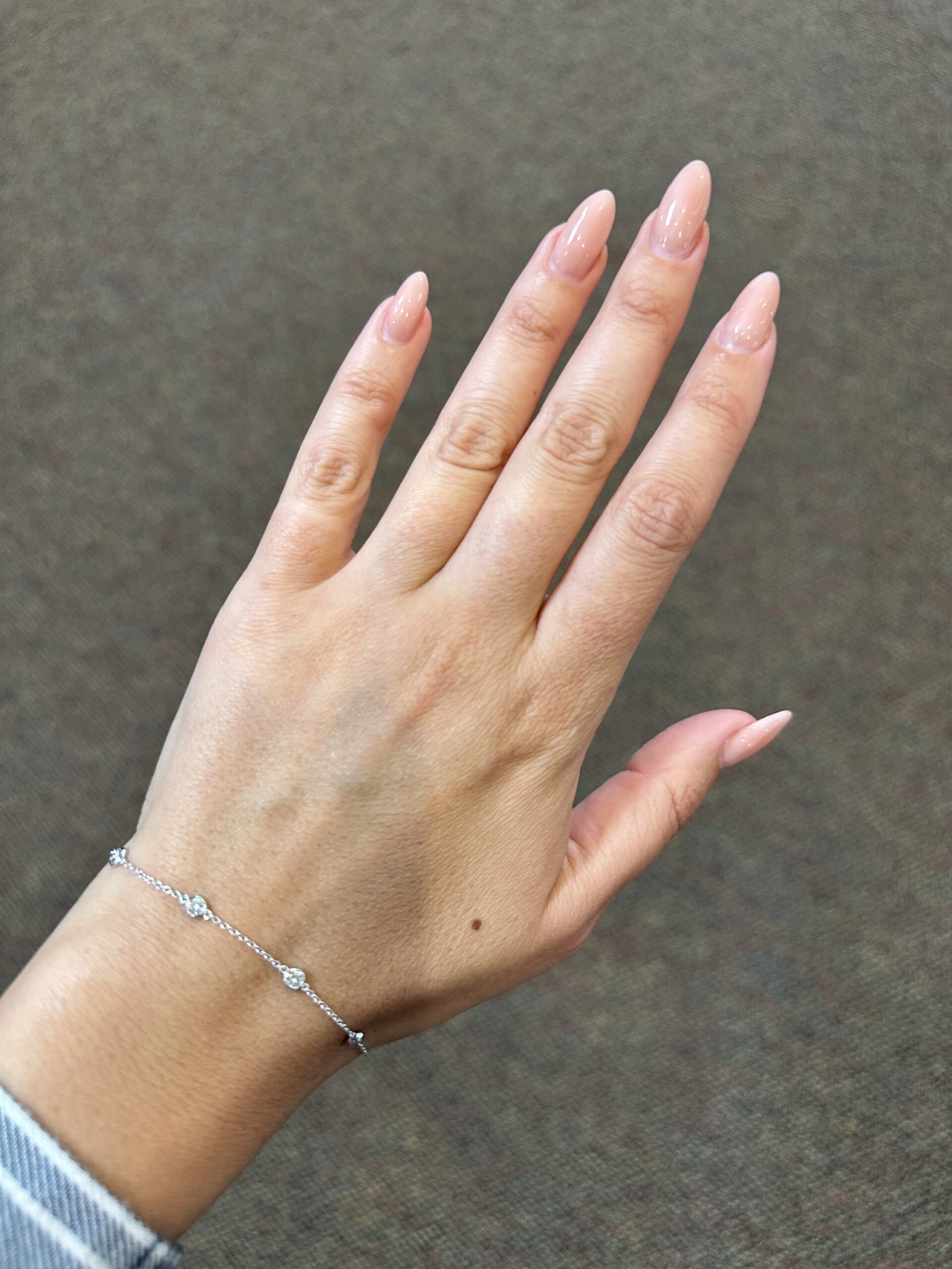 14k White Gold Genuine .48 Cttw Round Brilliant Cut Diamond “By The Yard” Bracelet - Image 16