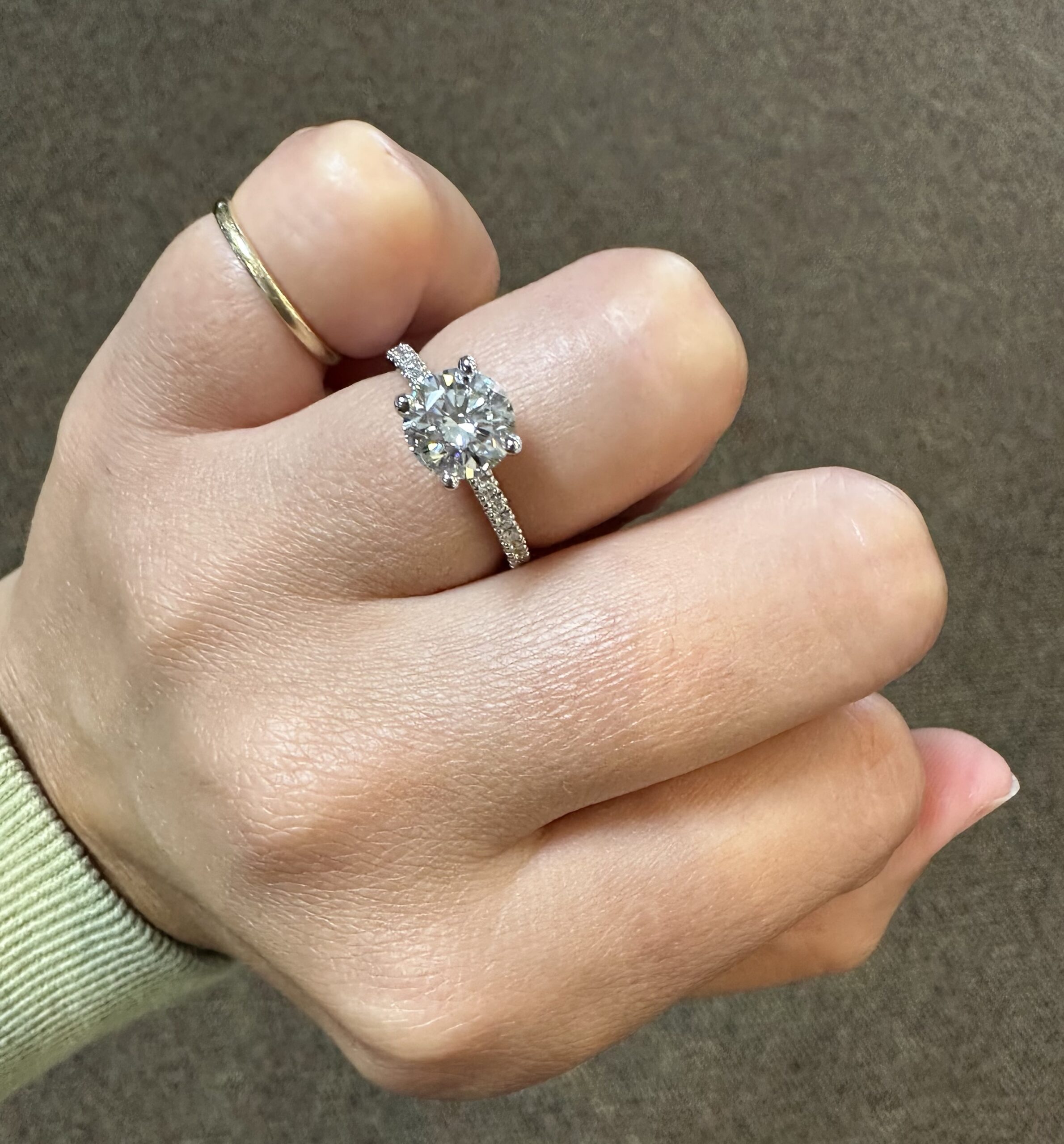 Platinum GIA Certified 1.51 Carat Round Brilliant Cut Diamond Solitaire - Image 19