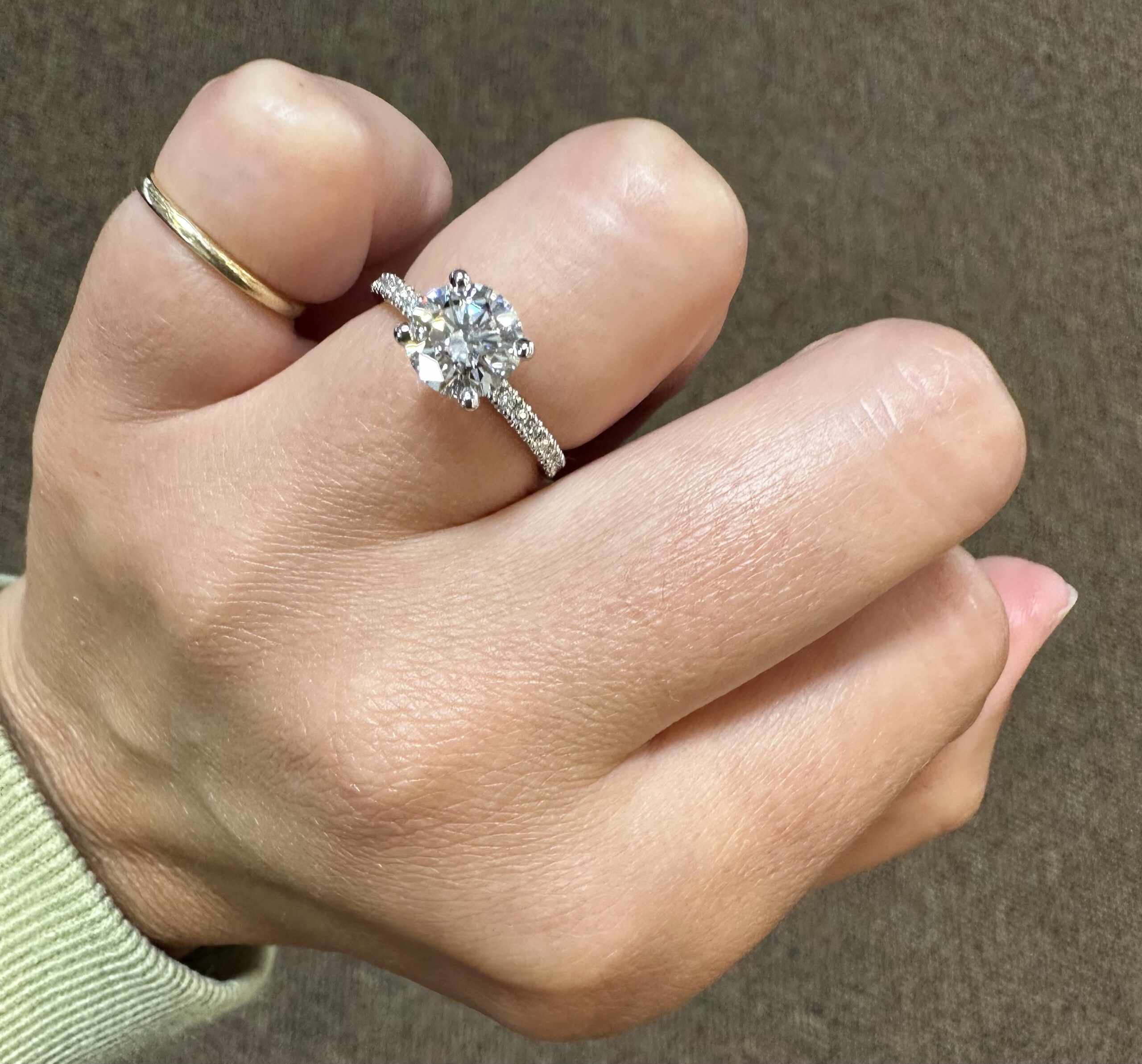 Platinum GIA Certified 1.51 Carat Round Brilliant Cut Diamond Solitaire - Image 28