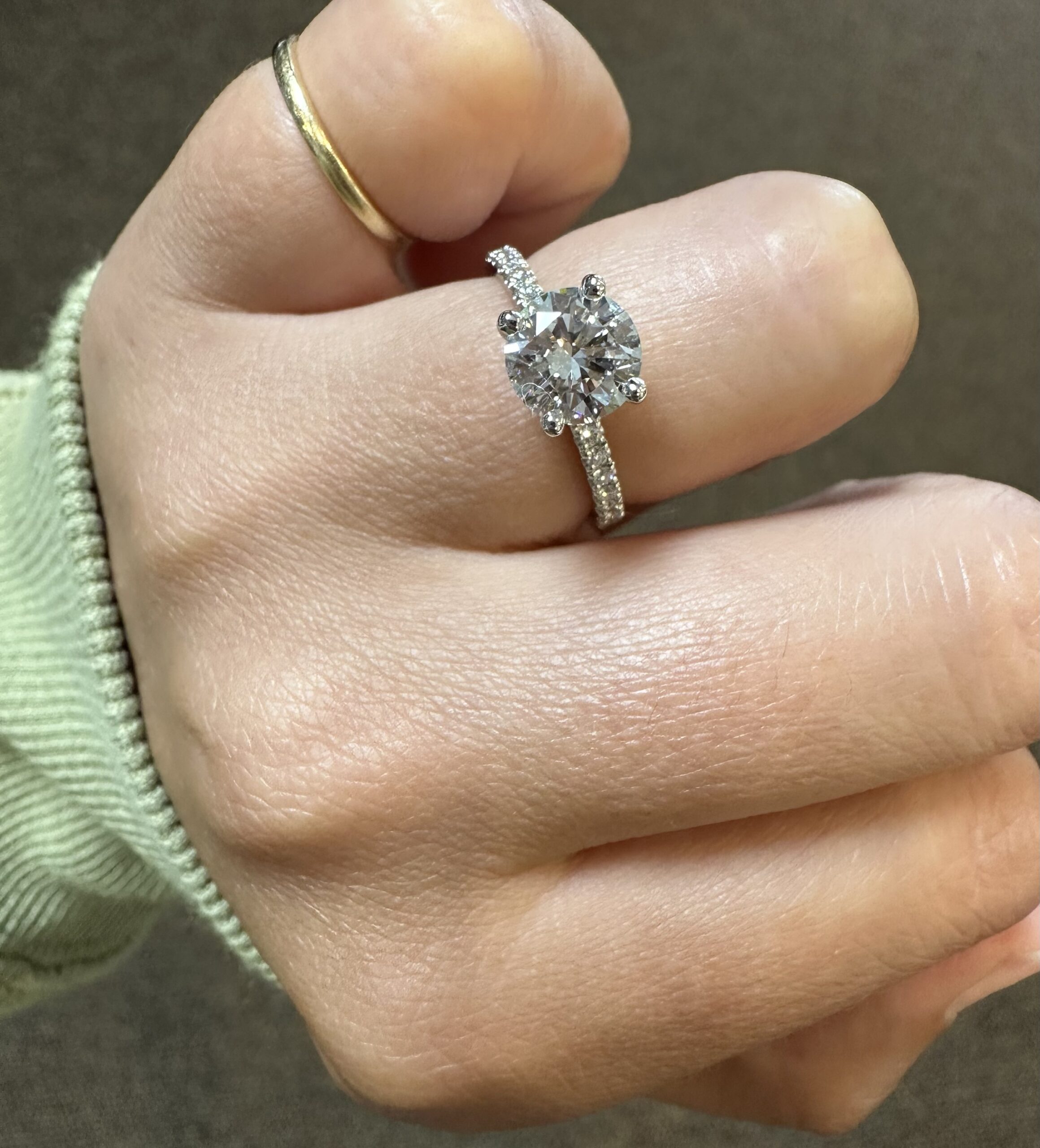 Platinum GIA Certified 1.51 Carat Round Brilliant Cut Diamond Solitaire - Image 37