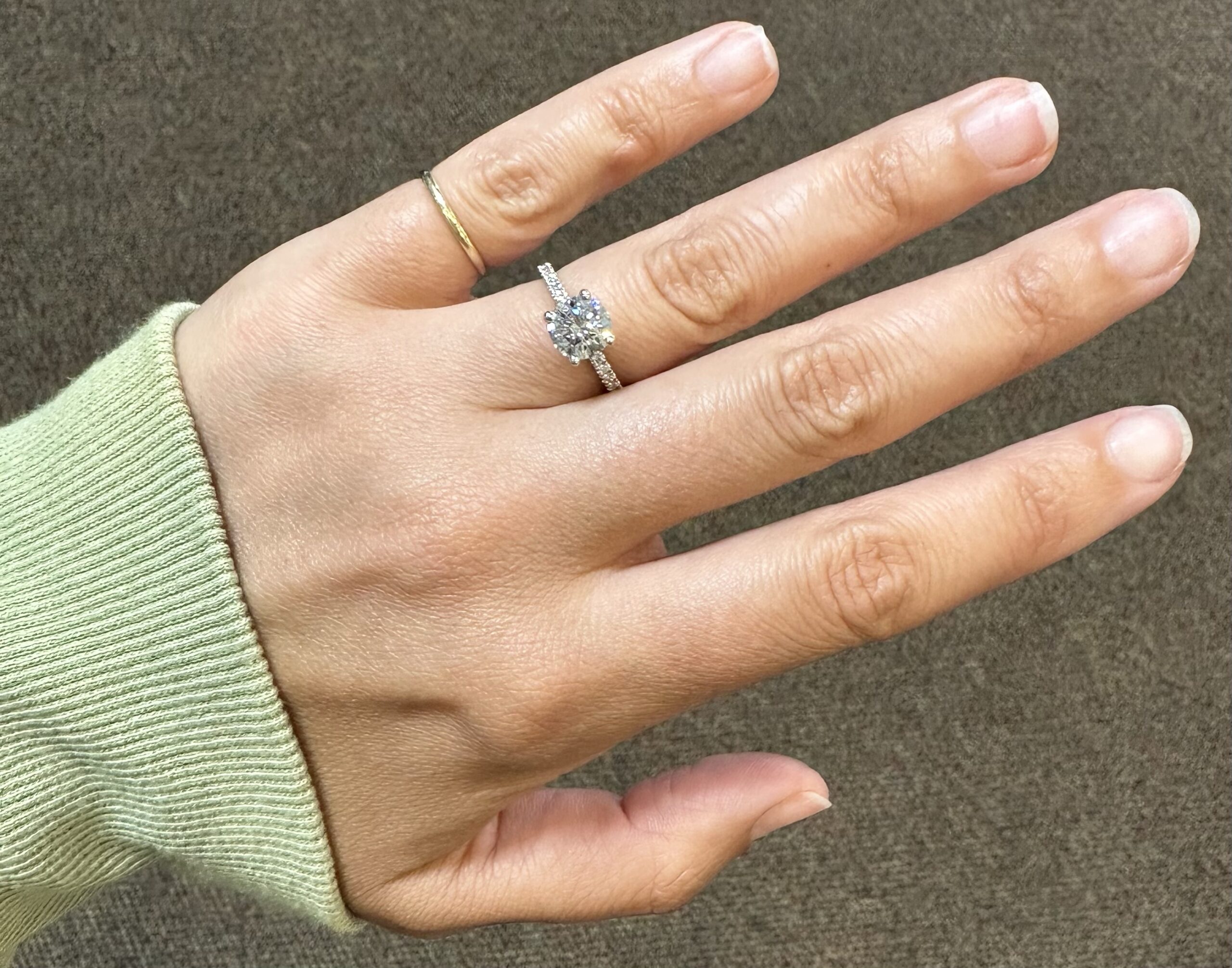 Platinum GIA Certified 1.51 Carat Round Brilliant Cut Diamond Solitaire - Image 39