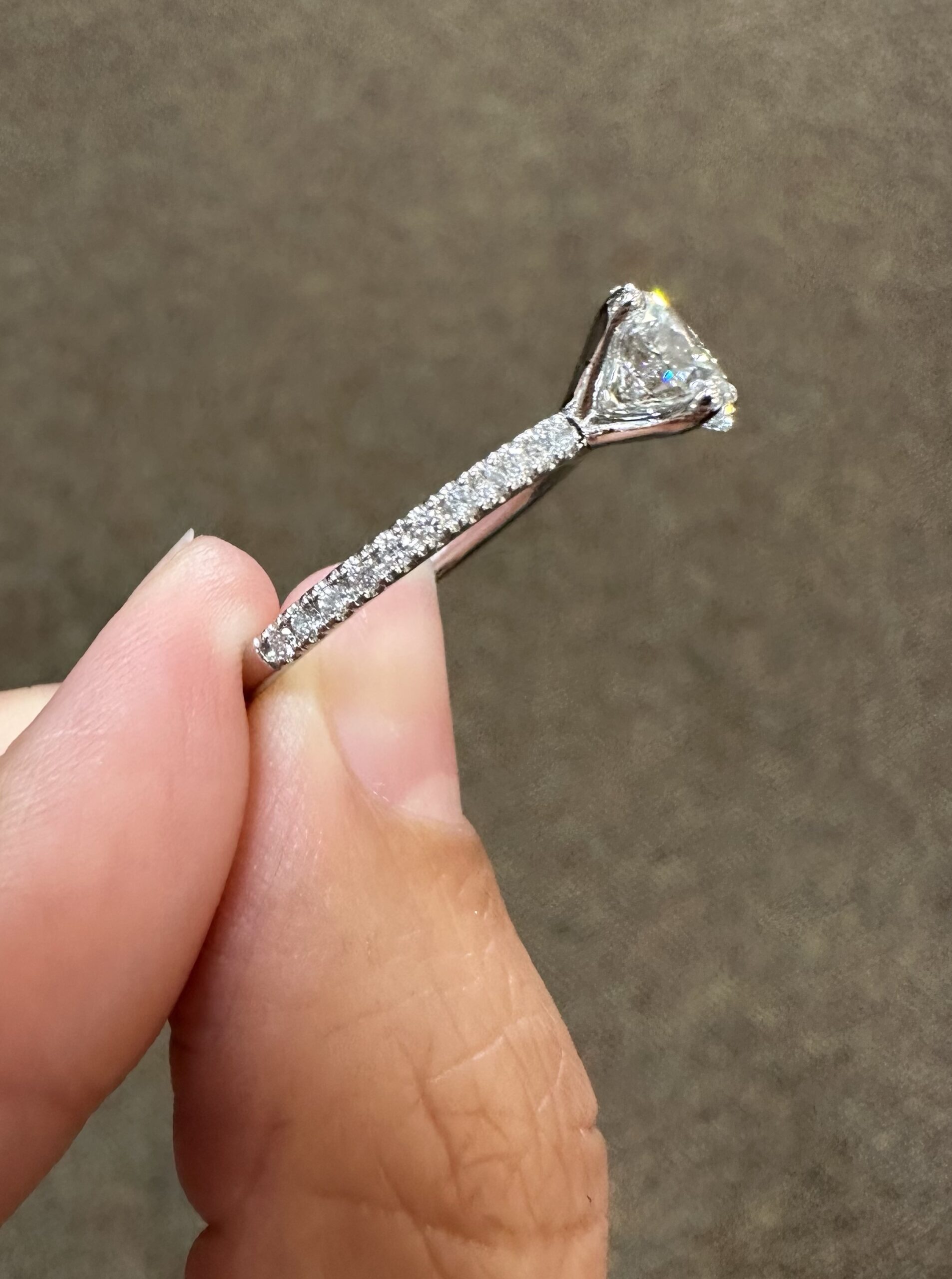 Platinum GIA Certified 1.51 Carat Round Brilliant Cut Diamond Solitaire - Image 8