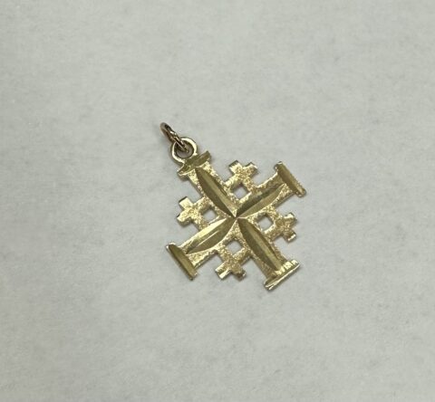 14k Yellow Gold Jerusalem Cross