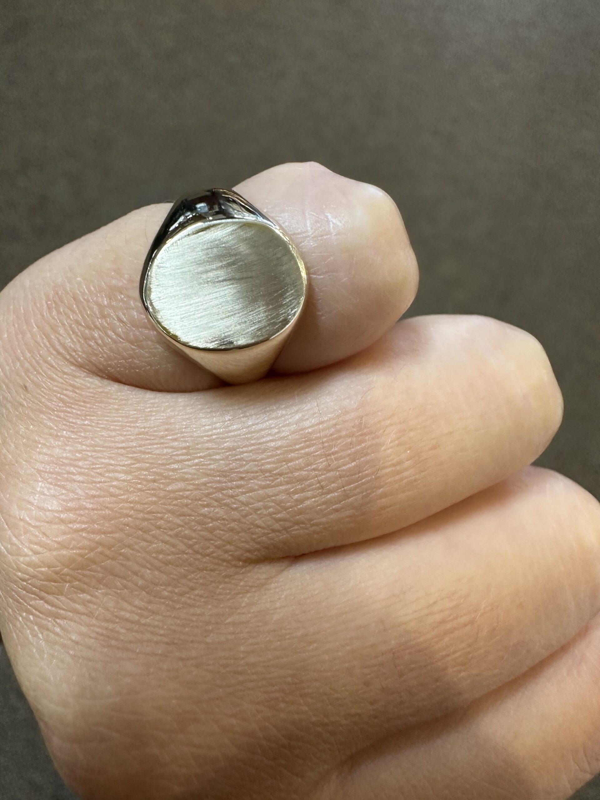 14k Yellow Gold Oval Shaped Signet Ring - Image 18