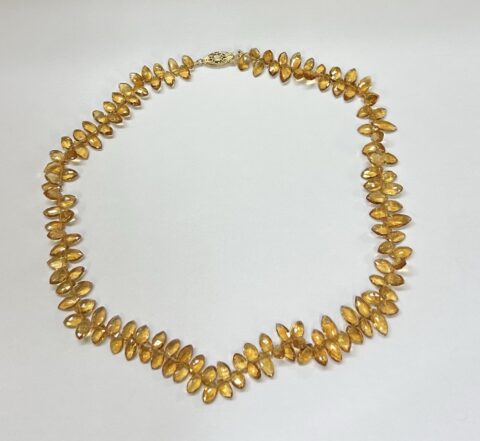 Vintage 16” Genuine Citrine Bead Strand