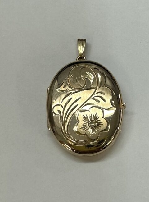 Antique 14k Yellow Gold 9 Picture Locket