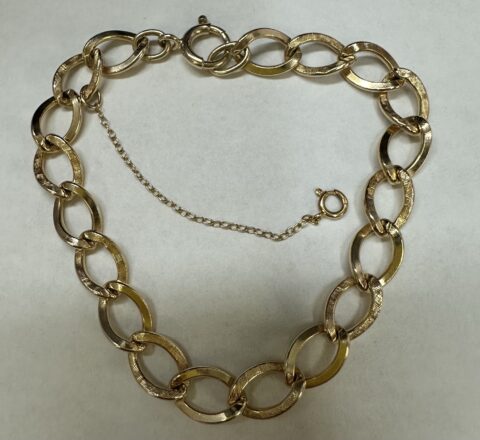14k Yellow Gold Open Oval Link Bracelet