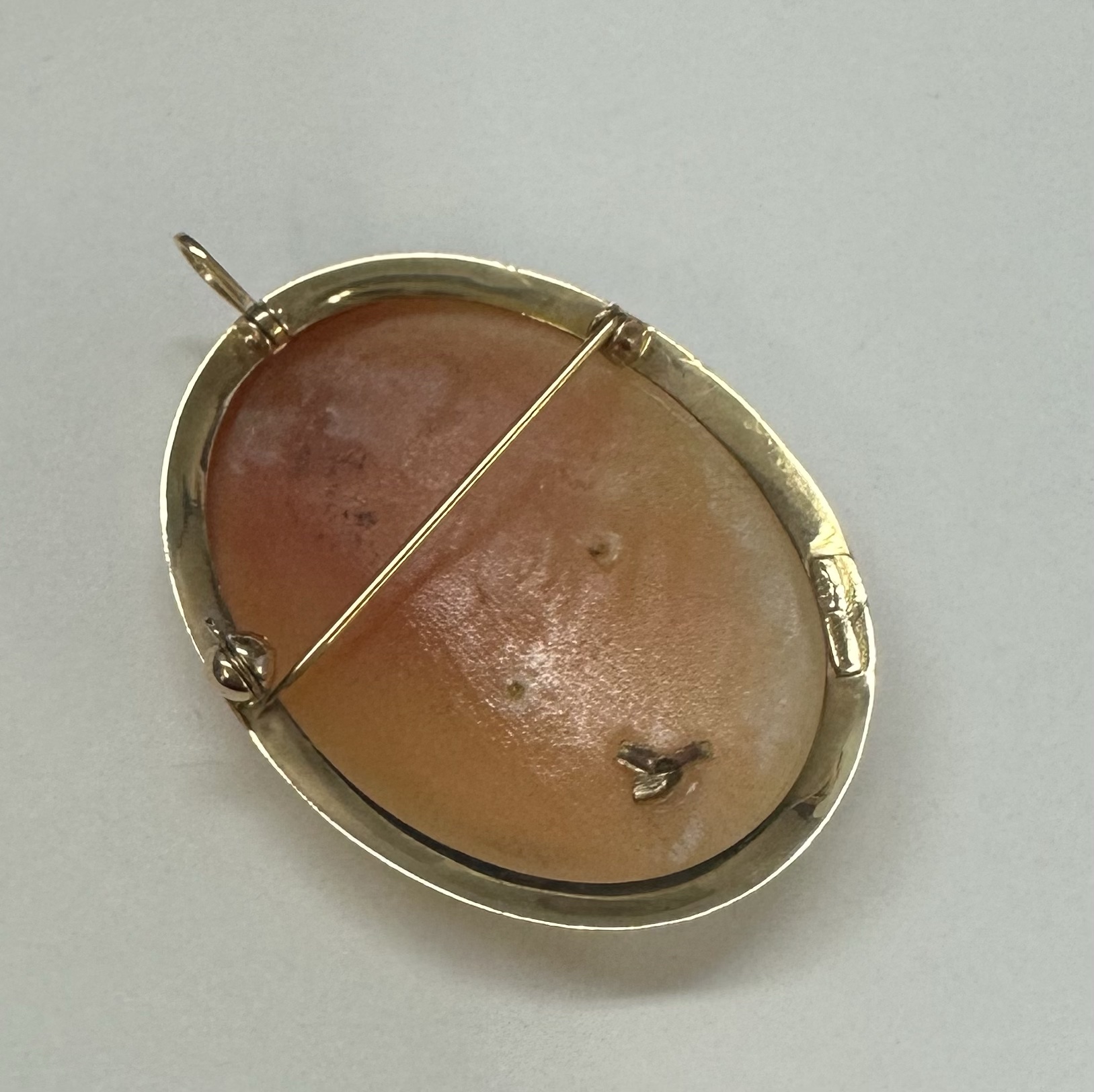 Vintage 14k Yellow Gold Cameo With Diamond Accent - Image 20