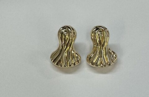 18k Yellow Stud Earrings