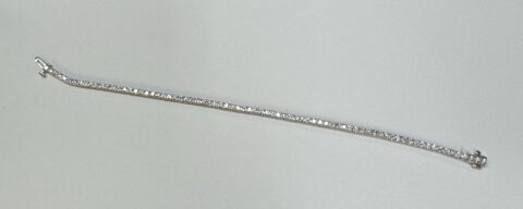 14k White Gold Genuine 2.13 Cttw Round Brilliant Cut Diamond Tennis Bracelet