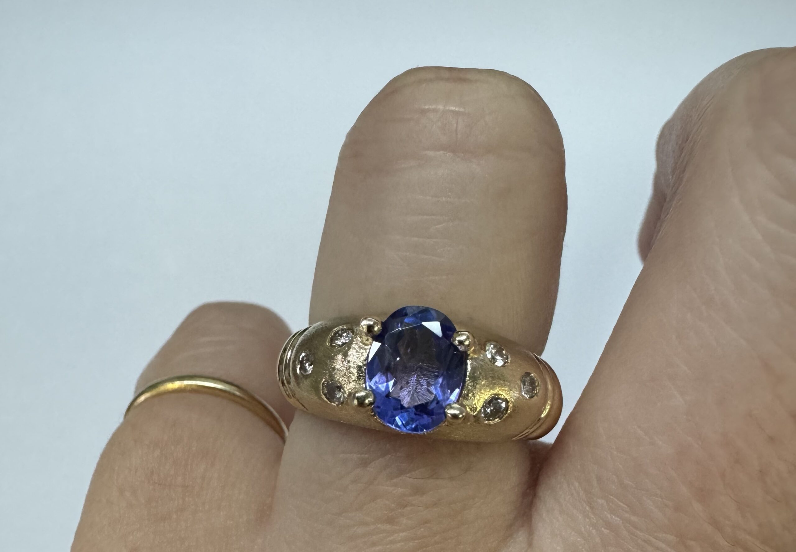 14k Yellow Gold Genuine 1.15 Cttw Tanzanite & Diamond Ring - Image 19