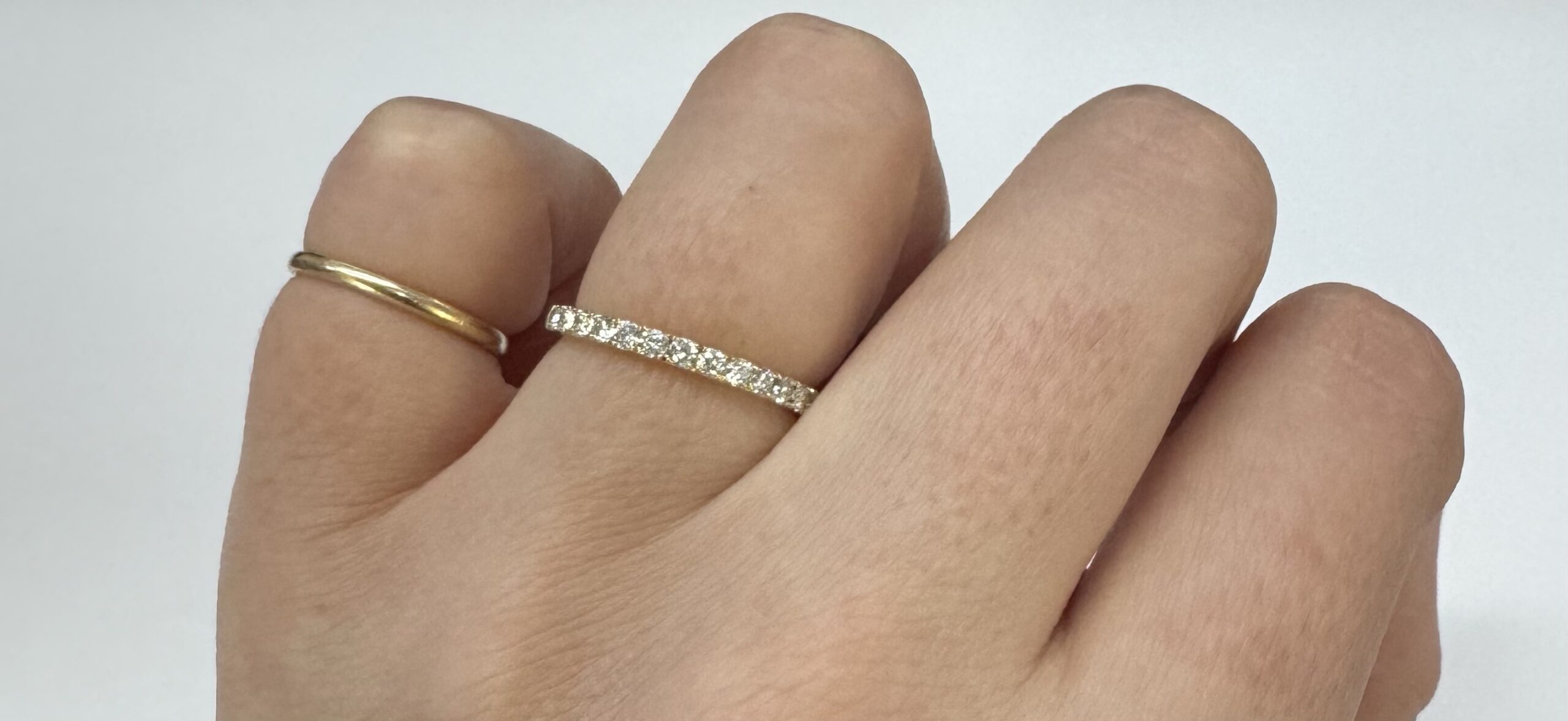 14k Yellow Gold Genuine .35 Cttw Round Brilliant Cut Diamond Band - Image 12