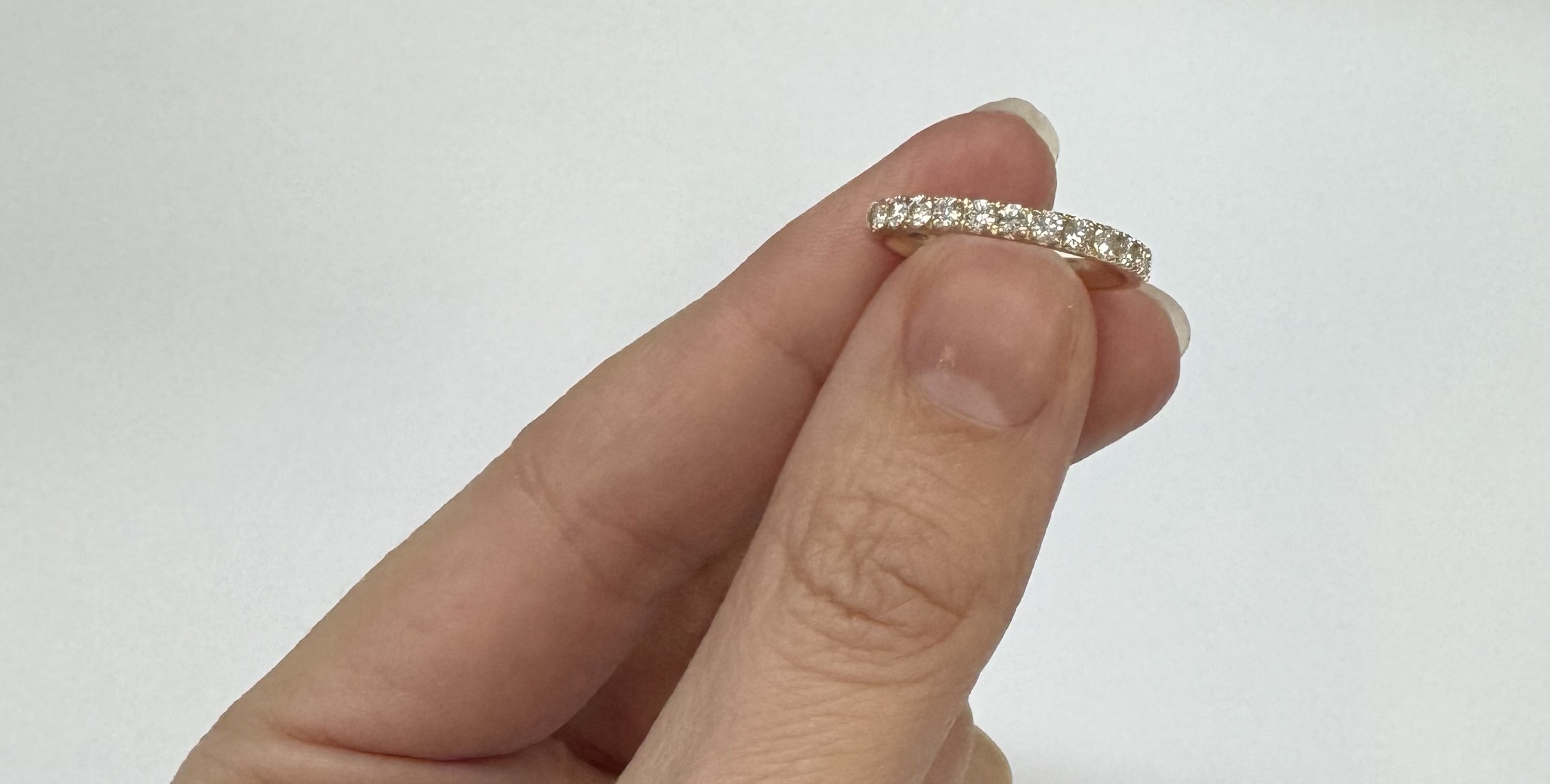 14k Yellow Gold 13 Stone Genuine 1/2 Carat Diamond Band - Image 13