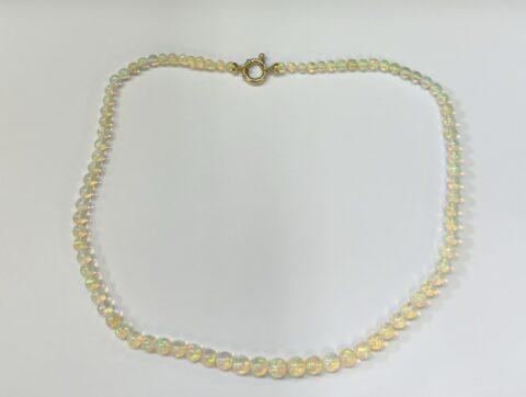 A 16” Necklace Consisting Of 48 Carats of Genuine Ethiopian Opals