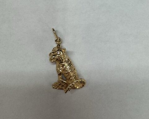 Vintage 14k Yellow Gold Lion Charm/Pendant