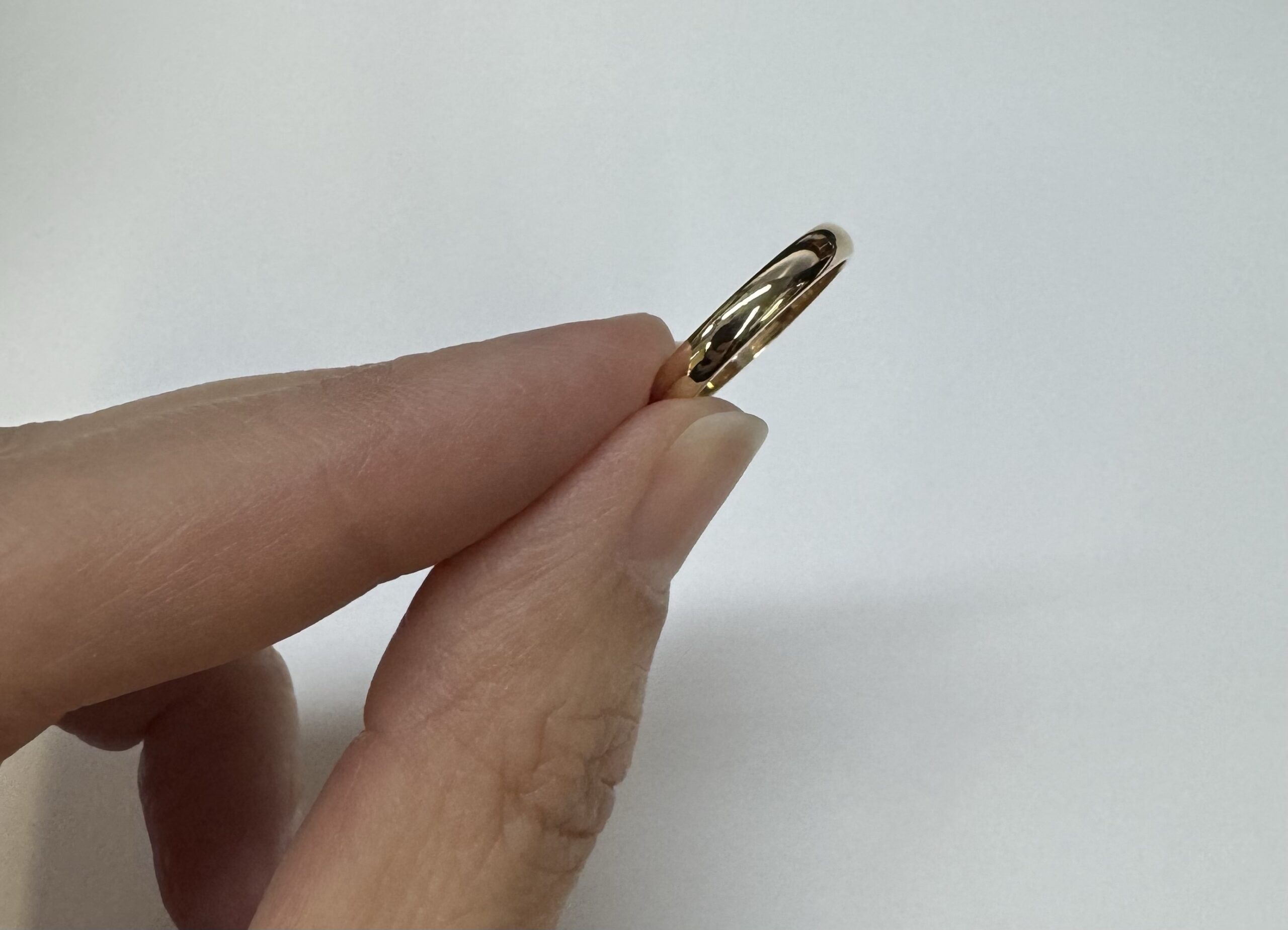 14k Yellow Gold 3 MM 1/2 Round Comfort Fit Wedding Band - Image 13