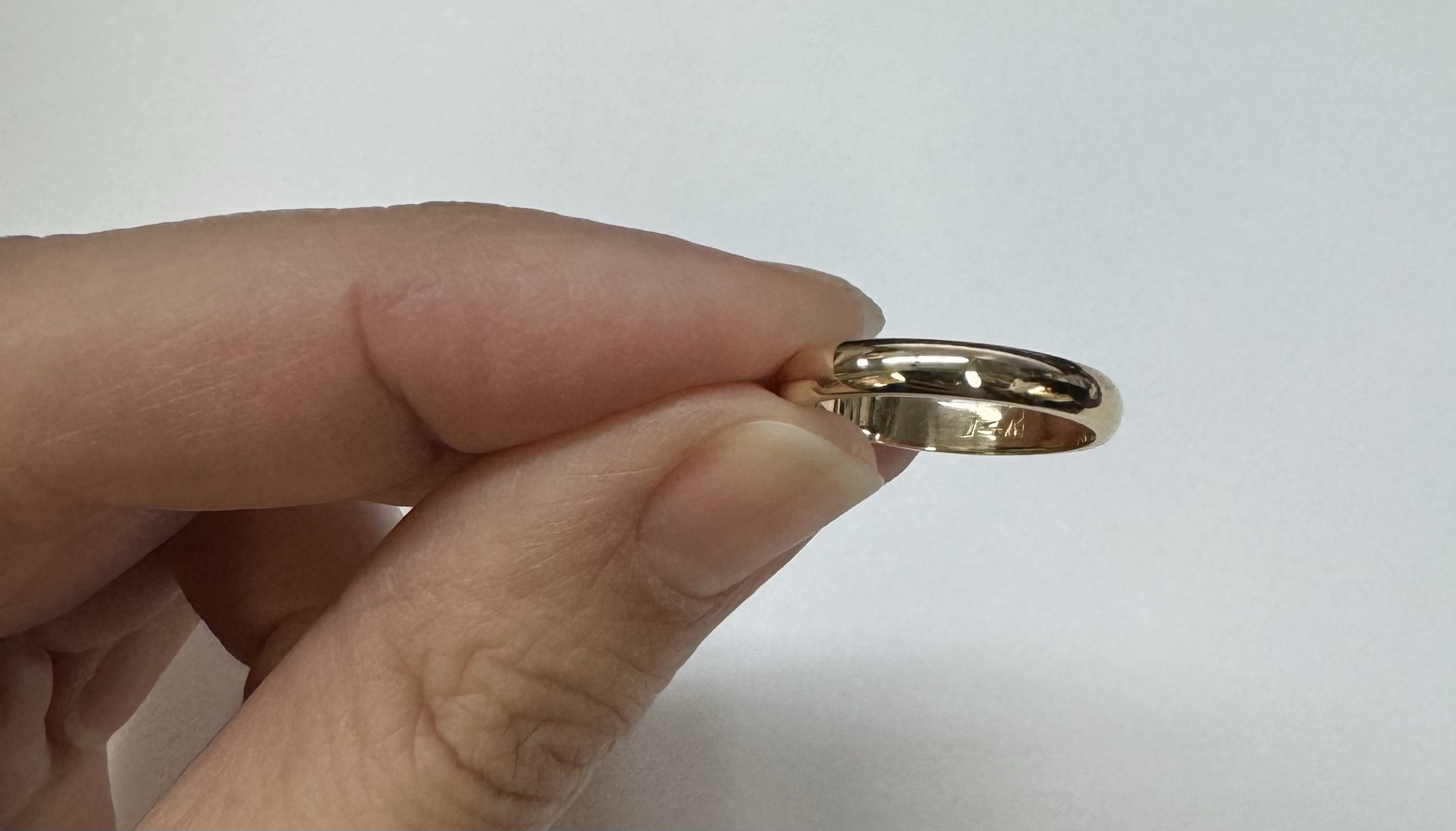 14k Yellow Gold 3 MM 1/2 Round Comfort Fit Wedding Band - Image 14