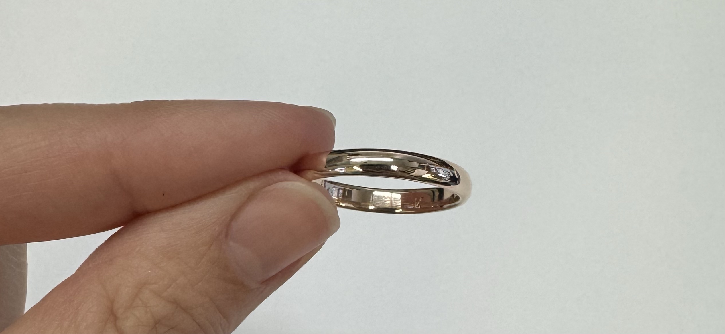 Vintage 14k Rose Gold 1/2 Round 3 MM Comfort Fit Wedding Band - Image 9