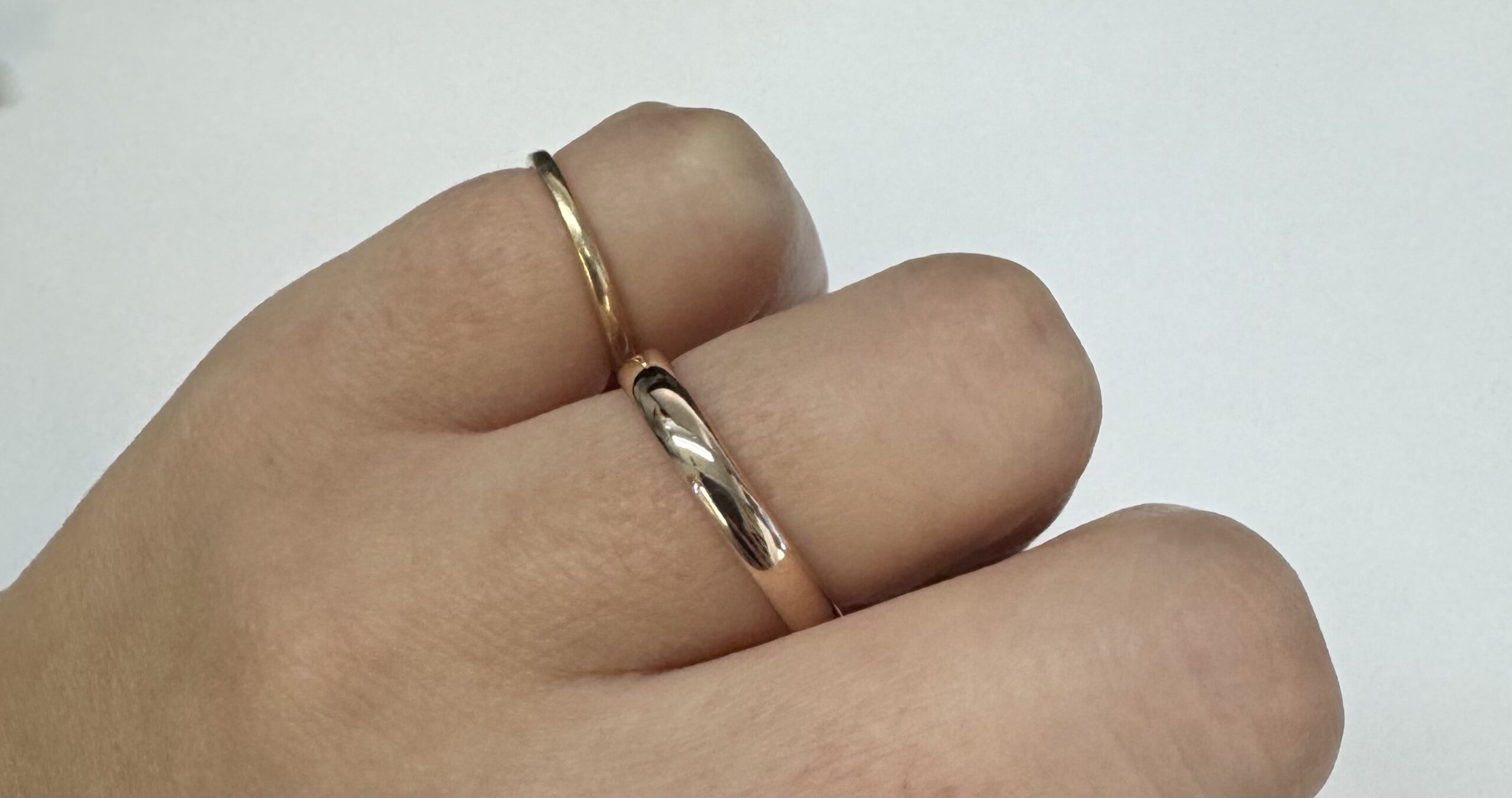 Vintage 14k Rose Gold 1/2 Round 3 MM Comfort Fit Wedding Band - Image 14