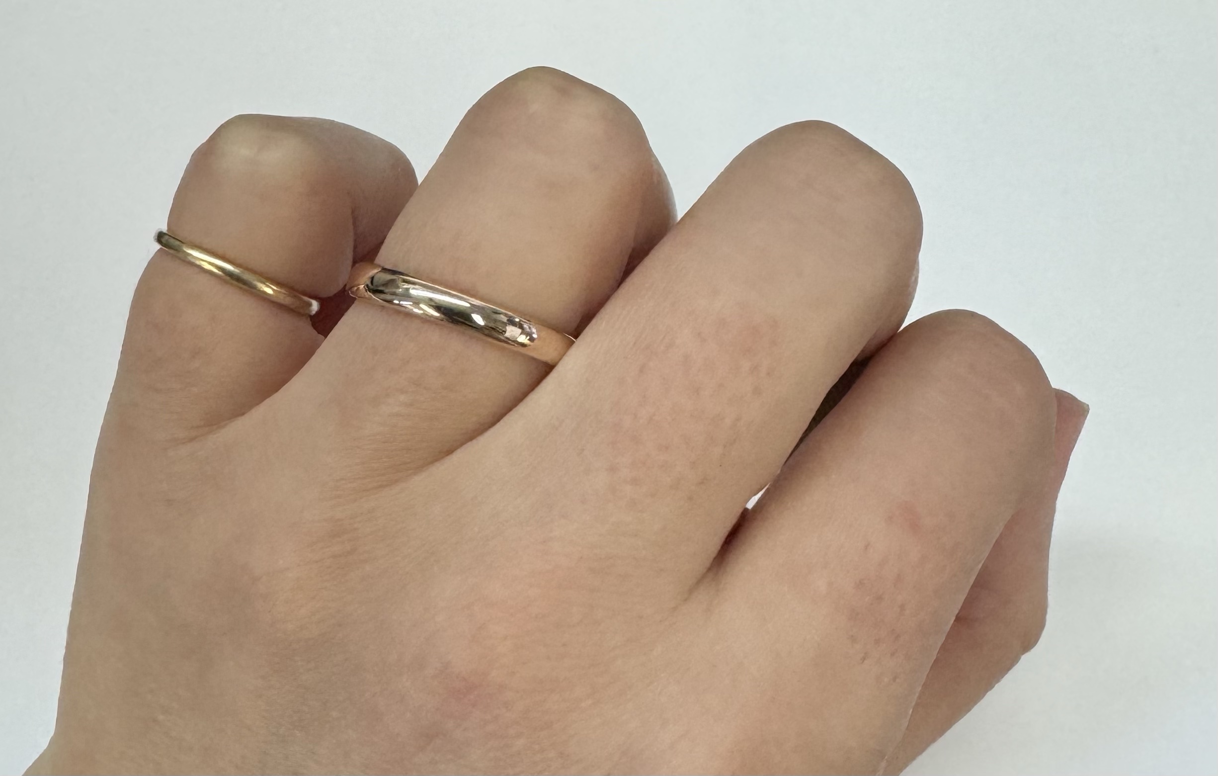 Vintage 14k Rose Gold 1/2 Round 3 MM Comfort Fit Wedding Band - Image 17