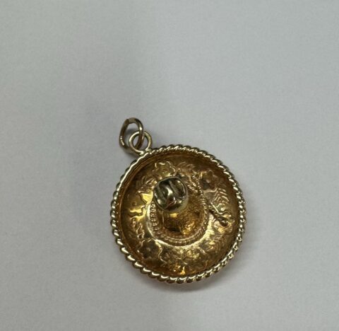 Vintage 14k Yellow Gold Sombrero Charm