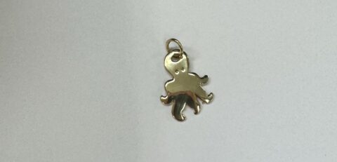 18k Yellow Gold Octopus Charm