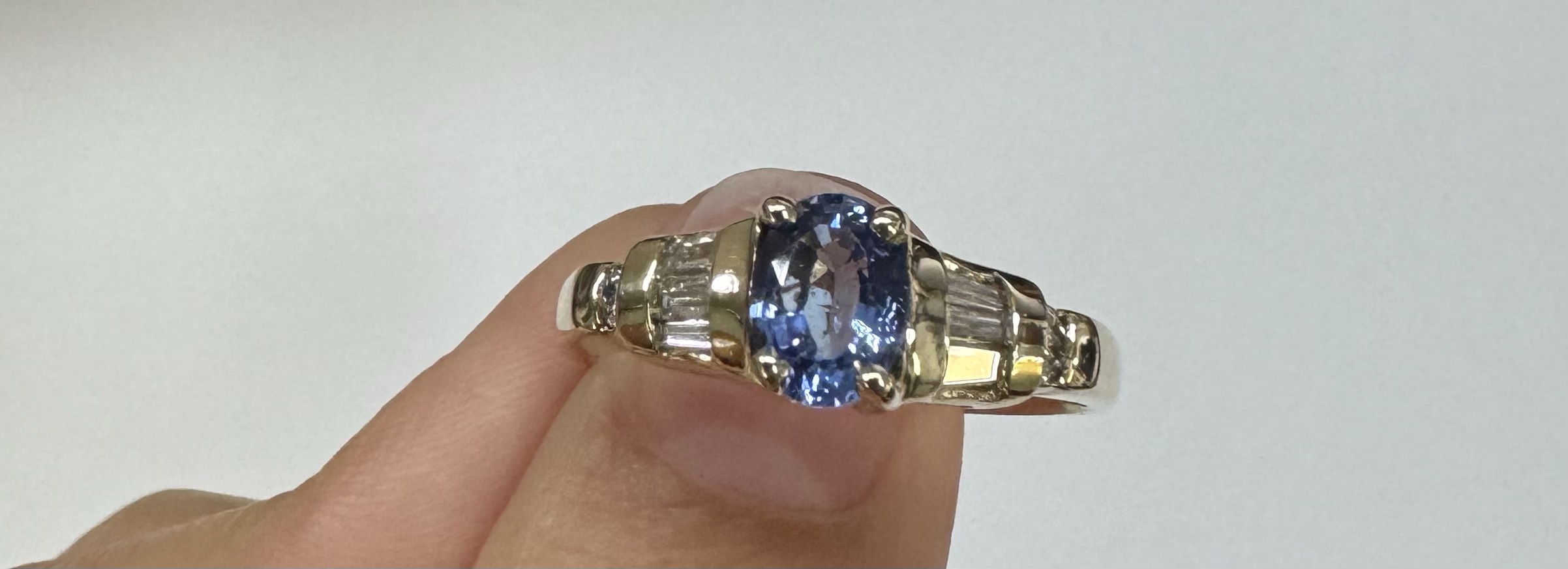 14k Yellow Gold 3/4 Ct Tanzanite & .45 Cttw Genuine Diamond Ring - Image 9