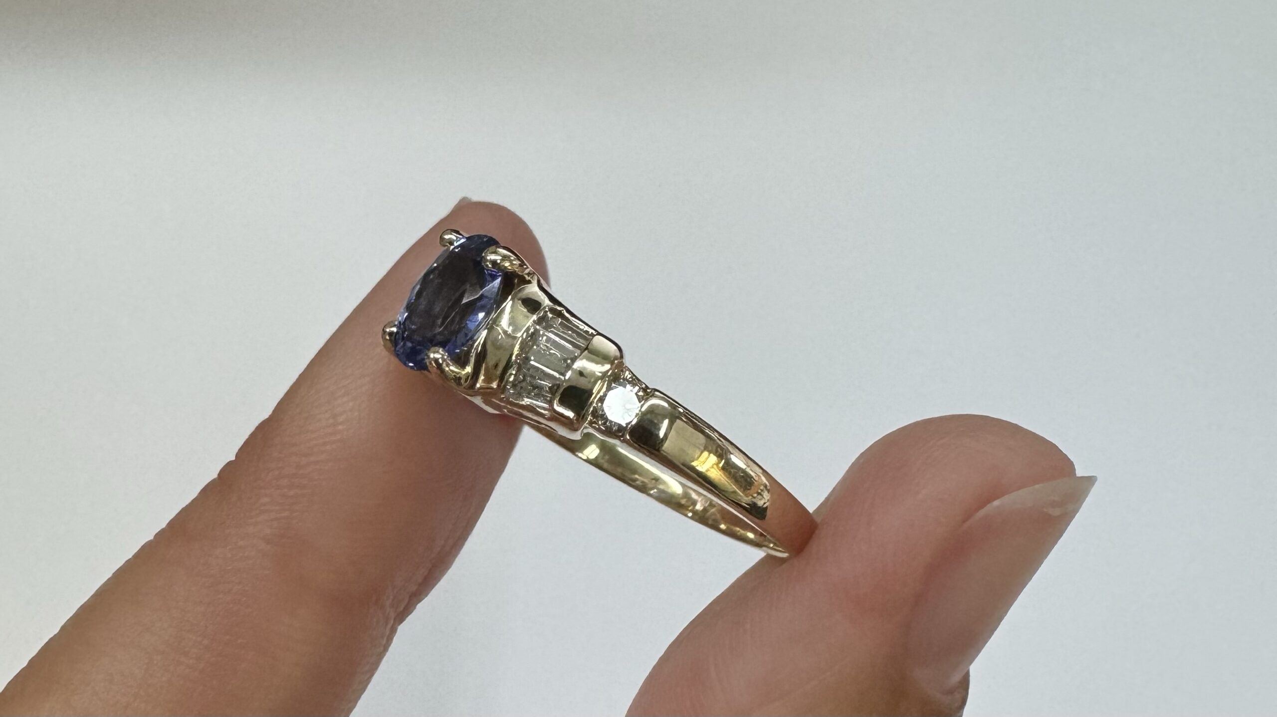 14k Yellow Gold 3/4 Ct Tanzanite & .45 Cttw Genuine Diamond Ring - Image 15