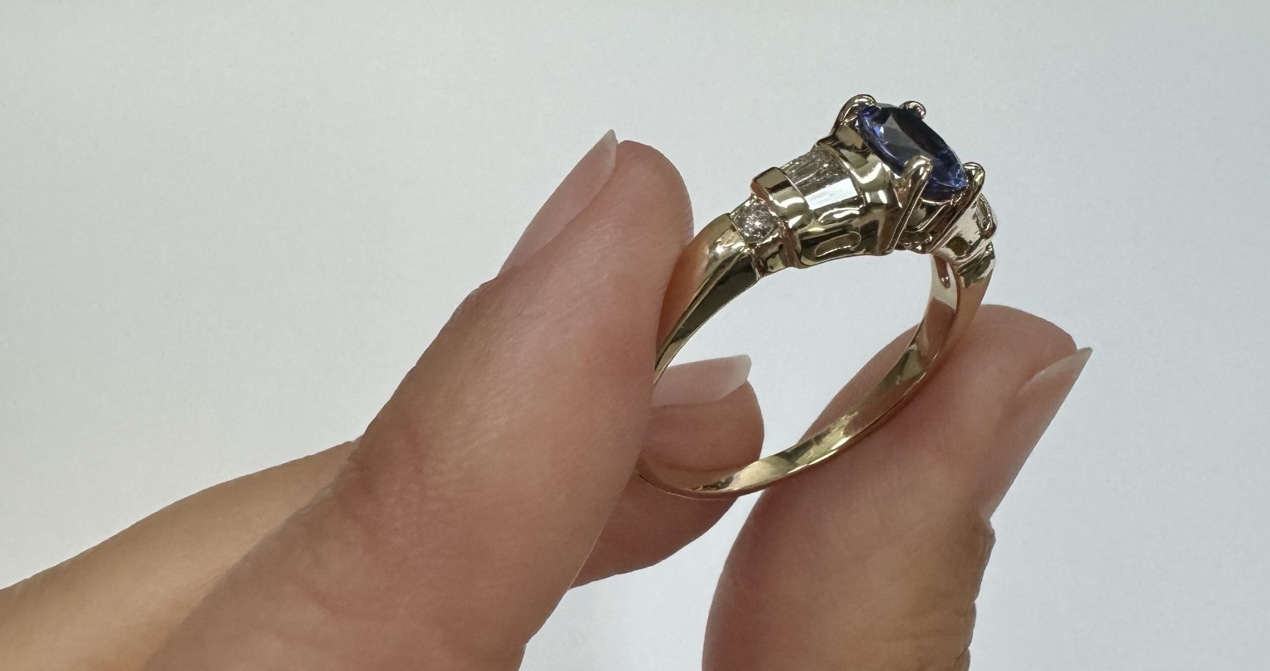 14k Yellow Gold 3/4 Ct Tanzanite & .45 Cttw Genuine Diamond Ring - Image 17