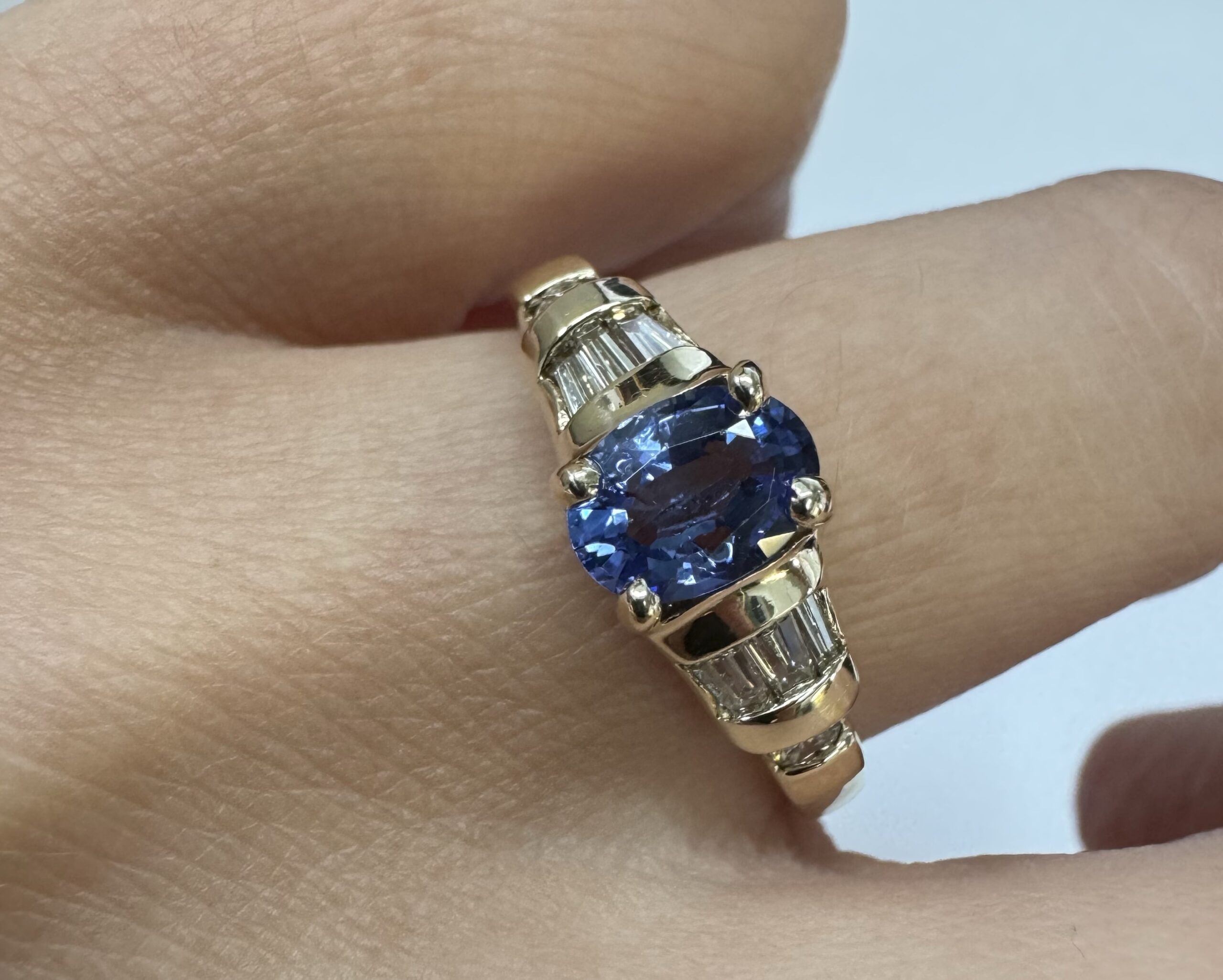 14k Yellow Gold 3/4 Ct Tanzanite & .45 Cttw Genuine Diamond Ring - Image 23