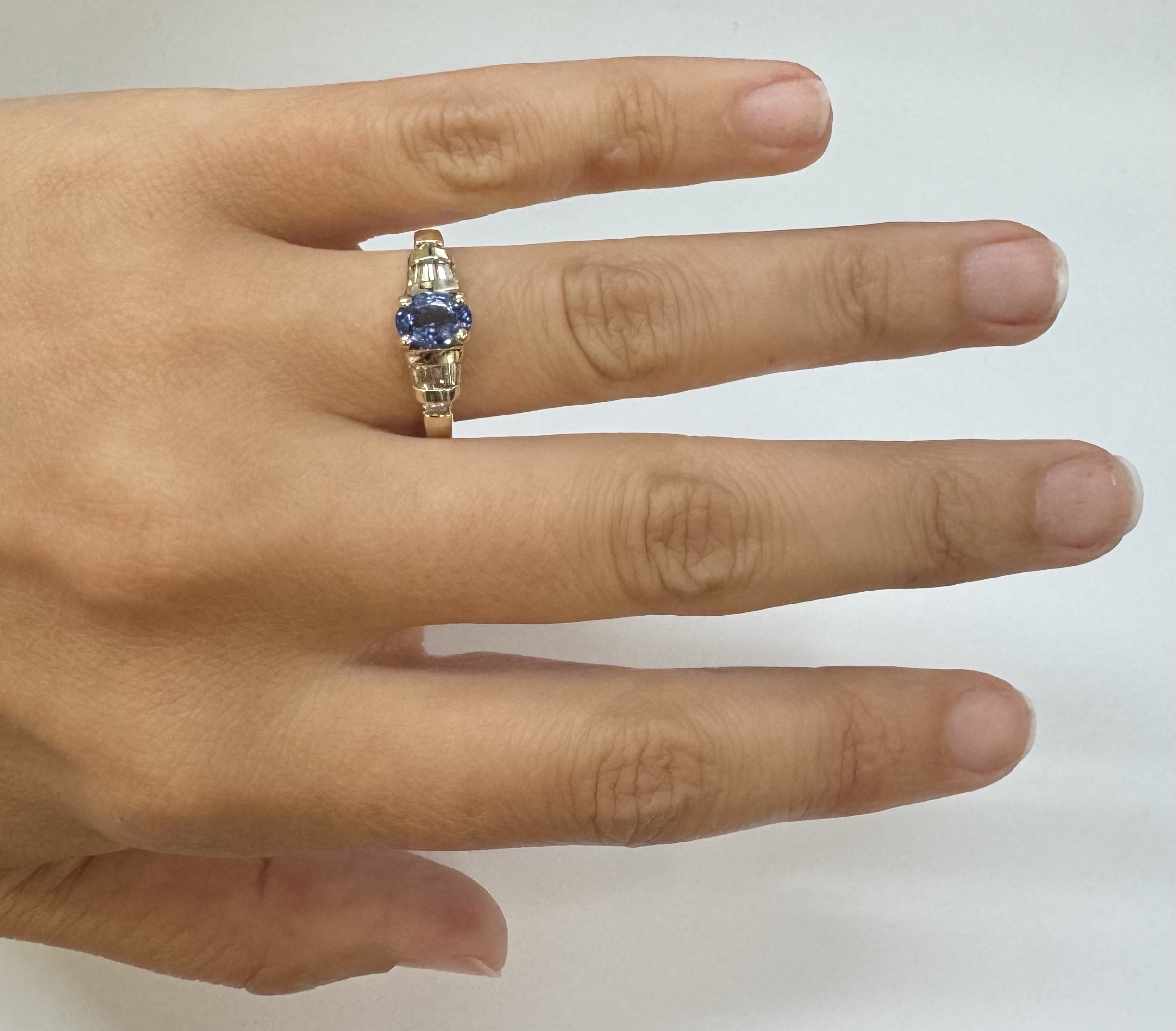 14k Yellow Gold 3/4 Ct Tanzanite & .45 Cttw Genuine Diamond Ring - Image 30