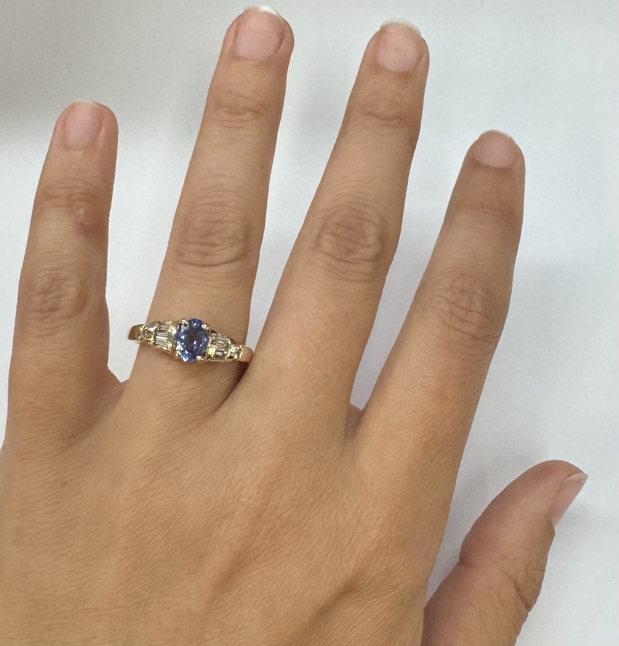 14k Yellow Gold 3/4 Ct Tanzanite & .45 Cttw Genuine Diamond Ring - Image 33