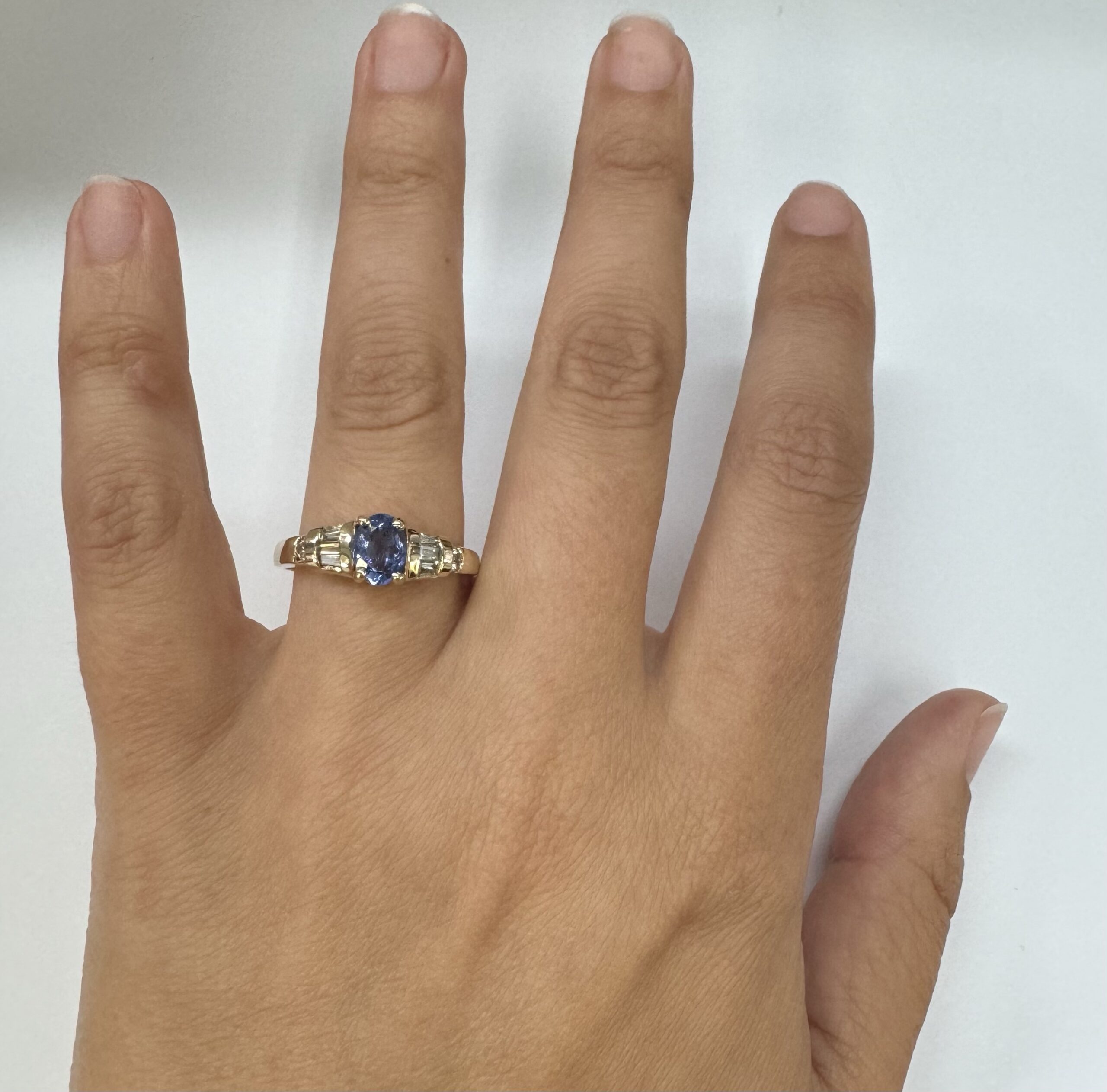 14k Yellow Gold 3/4 Ct Tanzanite & .45 Cttw Genuine Diamond Ring - Image 32