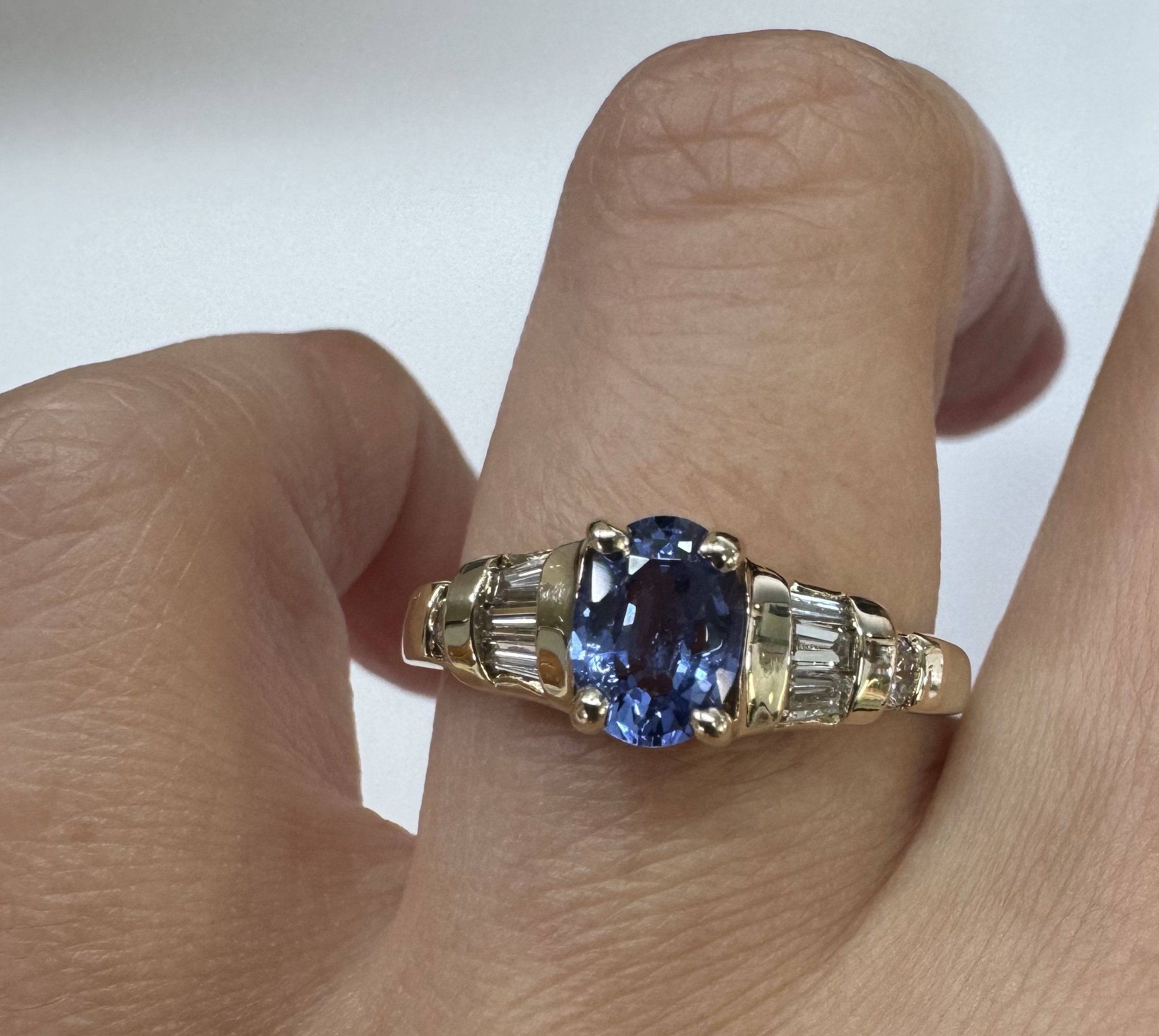 14k Yellow Gold 3/4 Ct Tanzanite & .45 Cttw Genuine Diamond Ring - Image 34