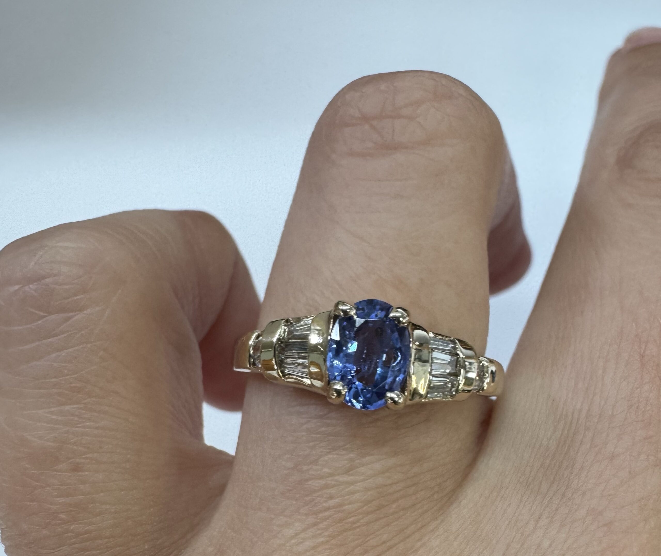 14k Yellow Gold 3/4 Ct Tanzanite & .45 Cttw Genuine Diamond Ring - Image 36