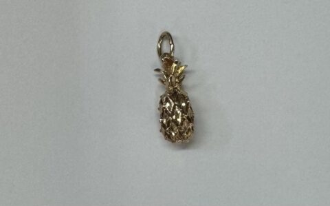 14k Yellow Gold Pineapple Charm